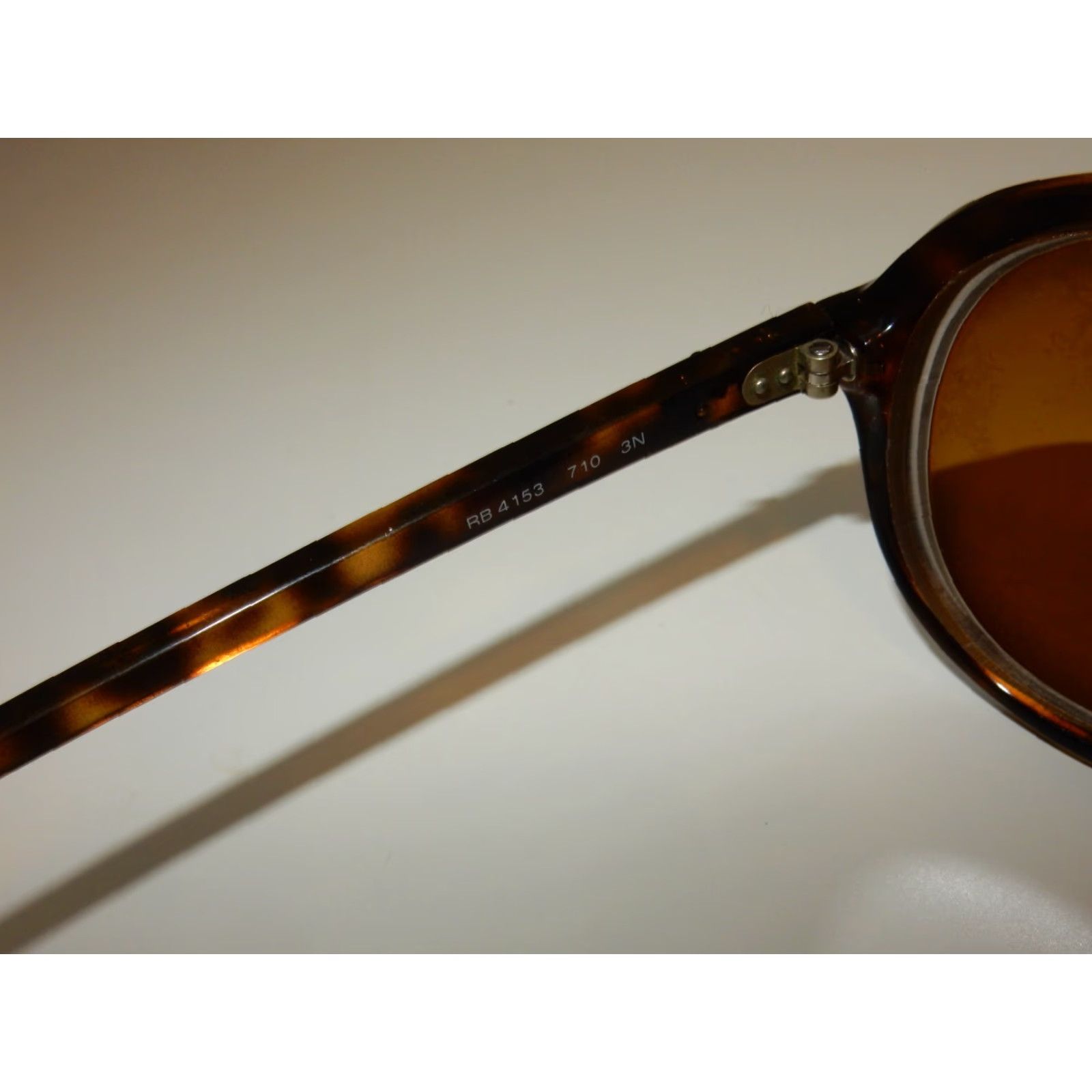 Vintage Ray-Ban Sunglasses Frames 4153 710 Ladies Brown Prescription Small Scratches Size ONE SIZE - 7 Thumbnail