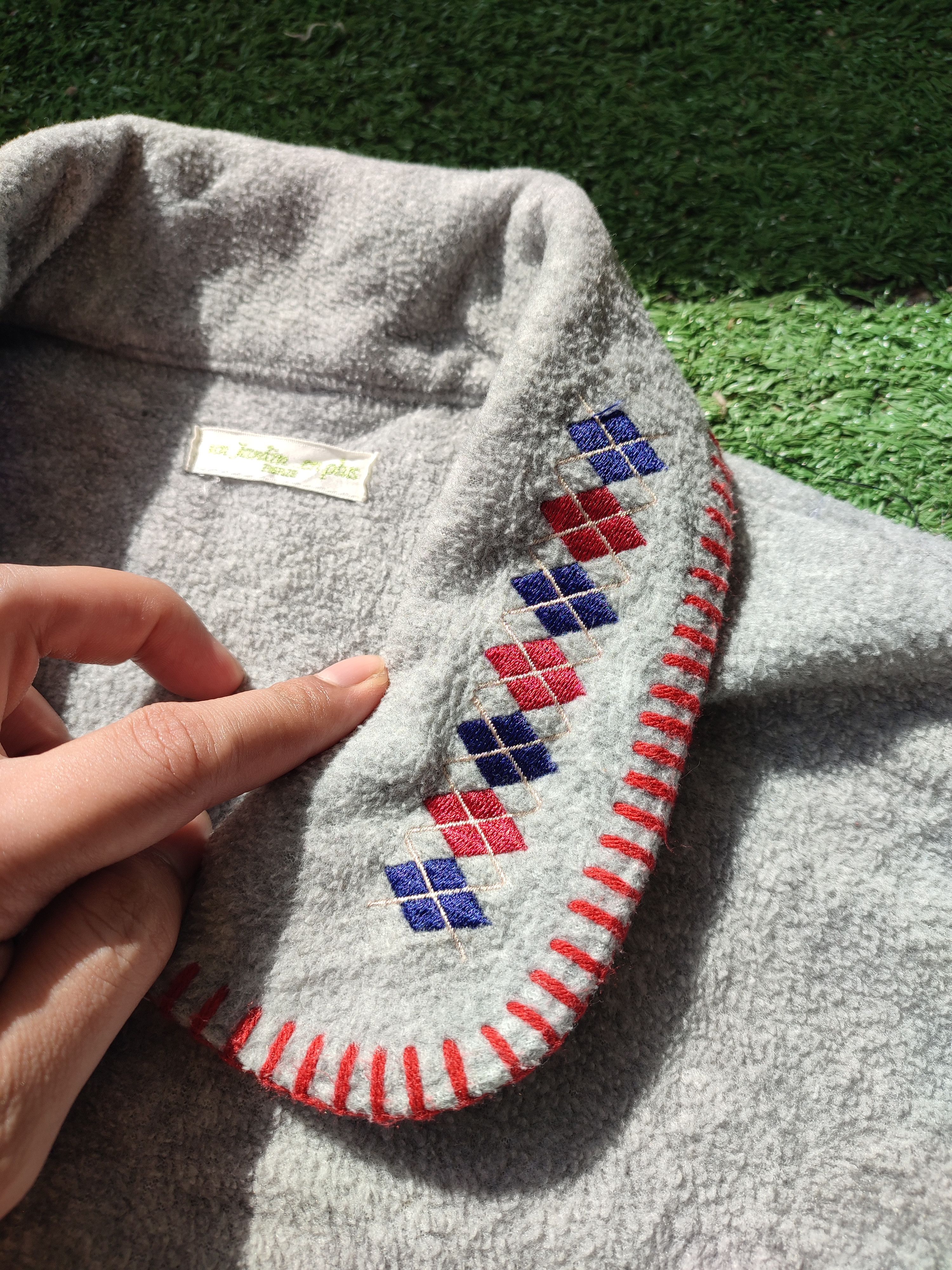 Japanese Brand 💥Vintage Un Jardin En Plus Paris Fleece Jacket Size US M / EU 48-50 / 2 - 7 Thumbnail