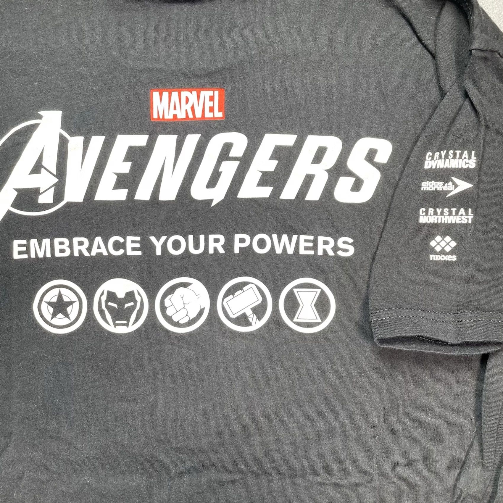 Vintage Marvel Avengers Shirt Men’s Medium 2019 Marvel Dev Team Game Tee Staff Crew Black M Mens T-Shirt Size US M / EU 48-50 / 2 - 6 Thumbnail