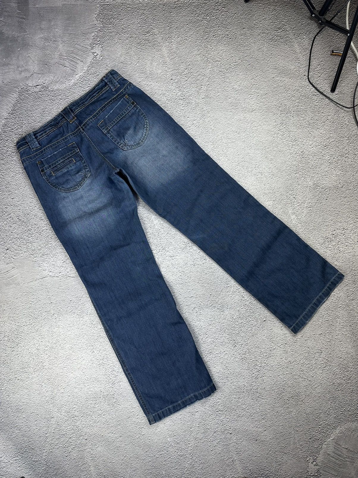 If Six Was Nine Vintage Baggy Jeans Faded Japan Trashed Y2K Avant Garde SK8 Size 32" / US 10 / IT 46 - 5 Thumbnail