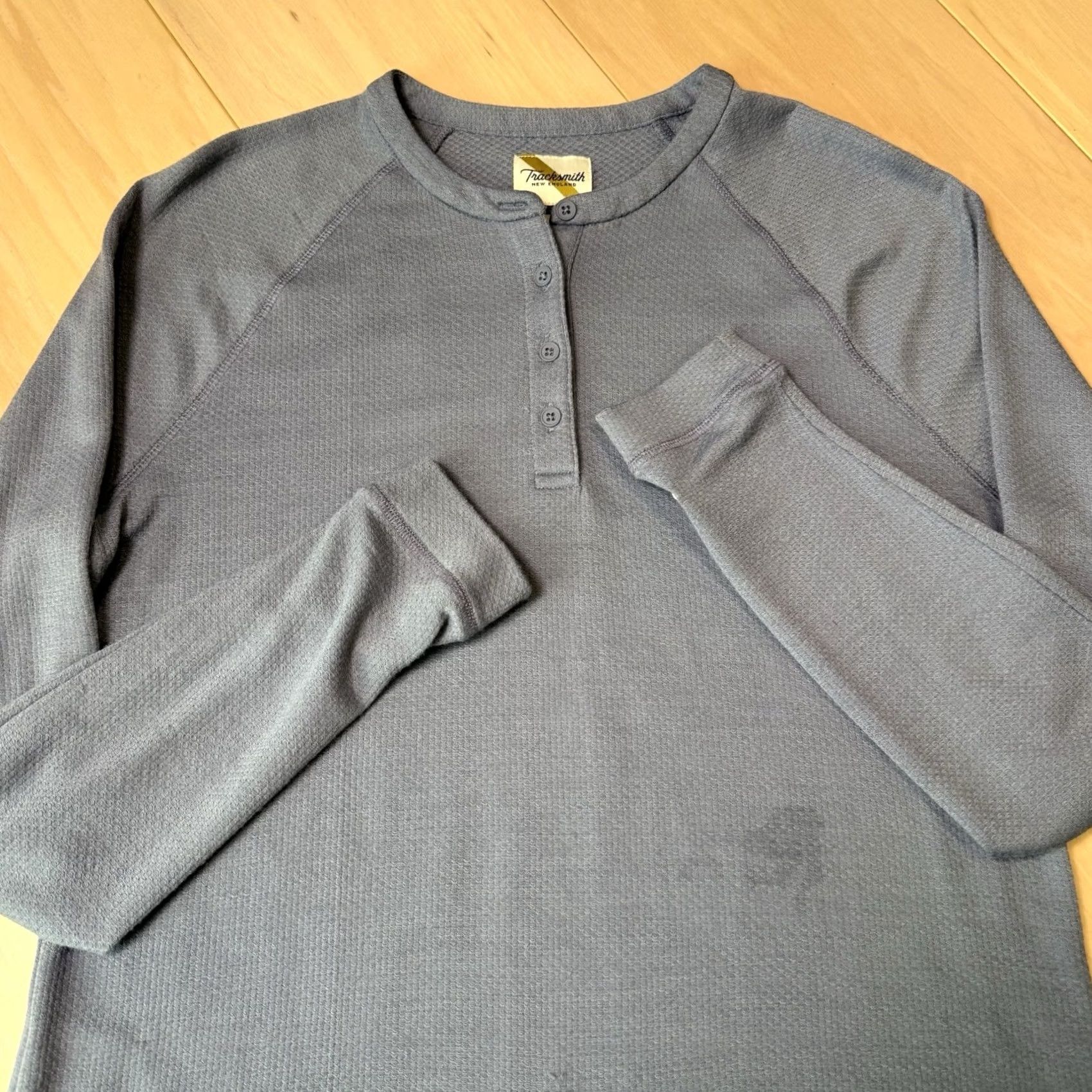 Vintage Tracksmith Merino Henley Shirt Women's M Blue Wool Long Sleeve Running Size S / US 4 / IT 40 - 5 Thumbnail