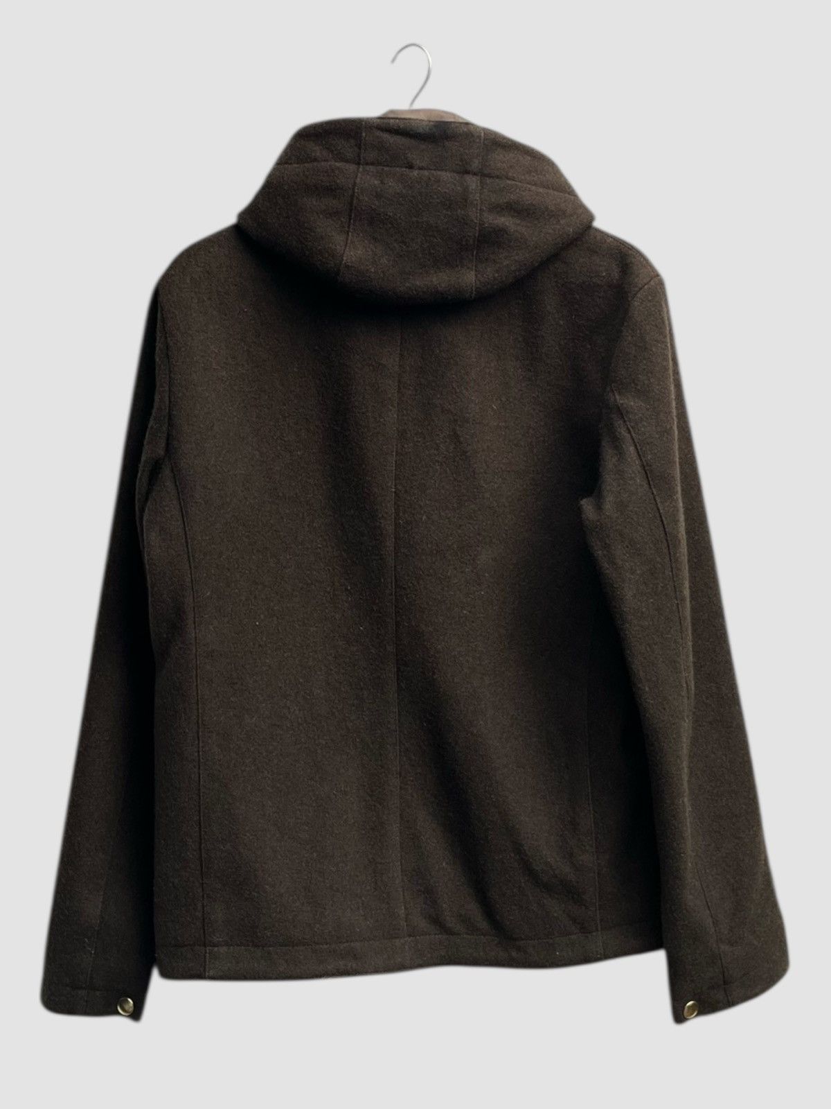 Edifice Japan Edifice Vetements Pour Homme Hooded Wool Blend Jacket Olive Size US M / EU 48-50 / 2 - 4 Thumbnail