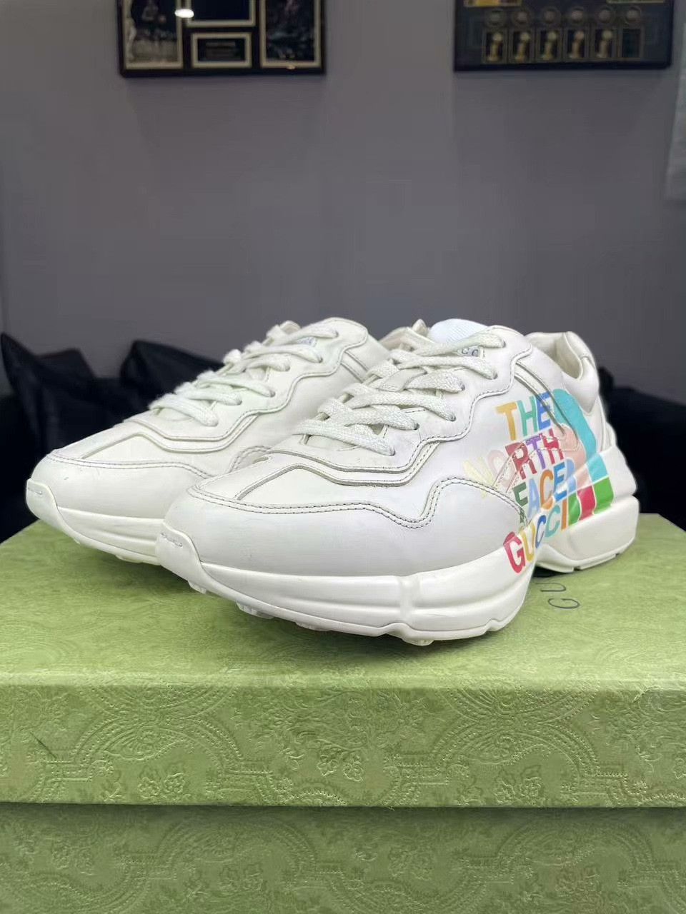 Gucci Gucci Collab Lowtop Sneakers 37 Women Size US 6.5 / IT 36.5 - 1 Thumbnail