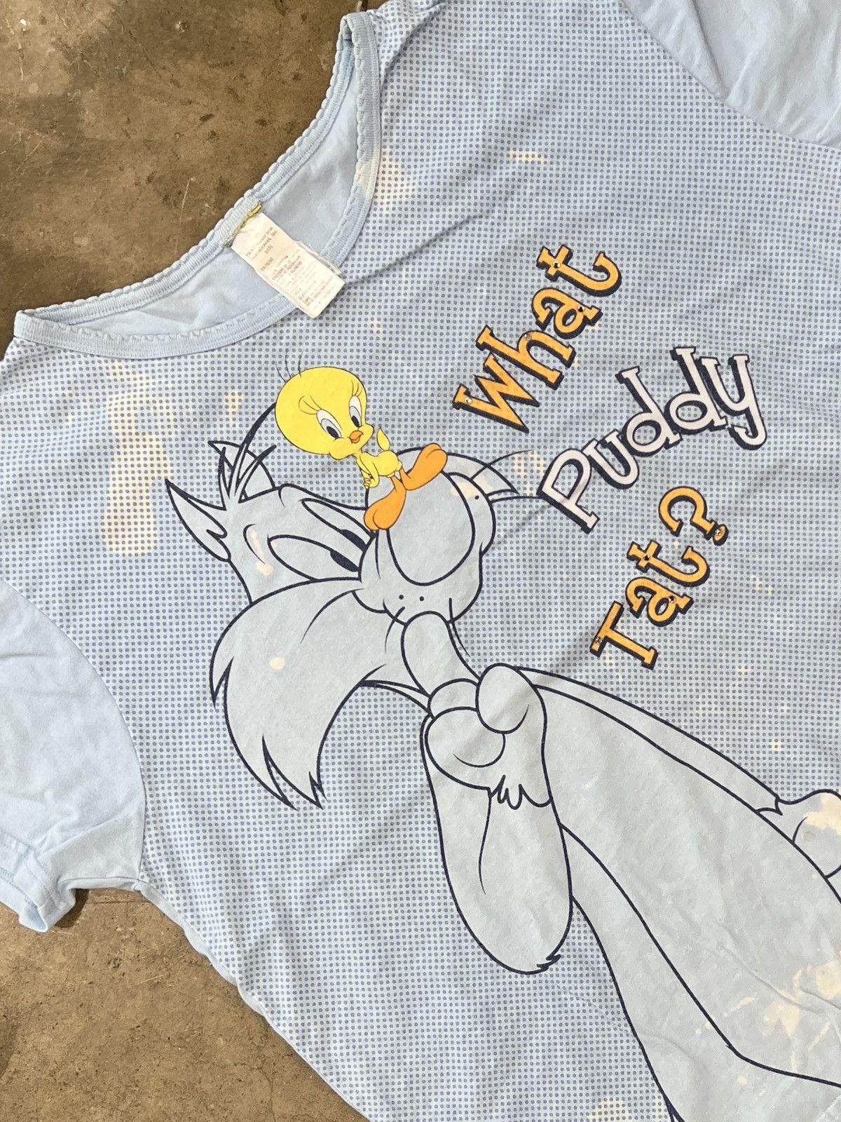 Vintage × Warner Bros Vintage Looney Tunes Tweety Bird Sylvester What Puddy Tee XL Size US XL / EU 56 / 4 - 1 Thumbnail
