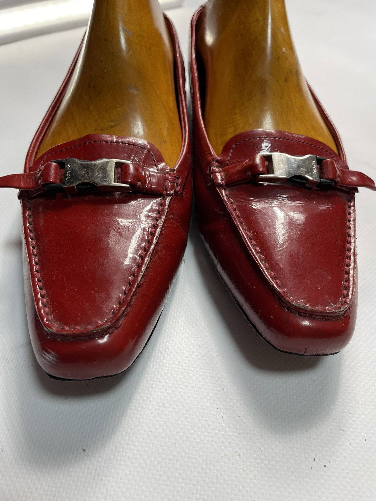 Prada Prada Vtg Y2K Archive Ballerina Flat Leather EU 40 Size US 10 / IT 40 - 6 Thumbnail