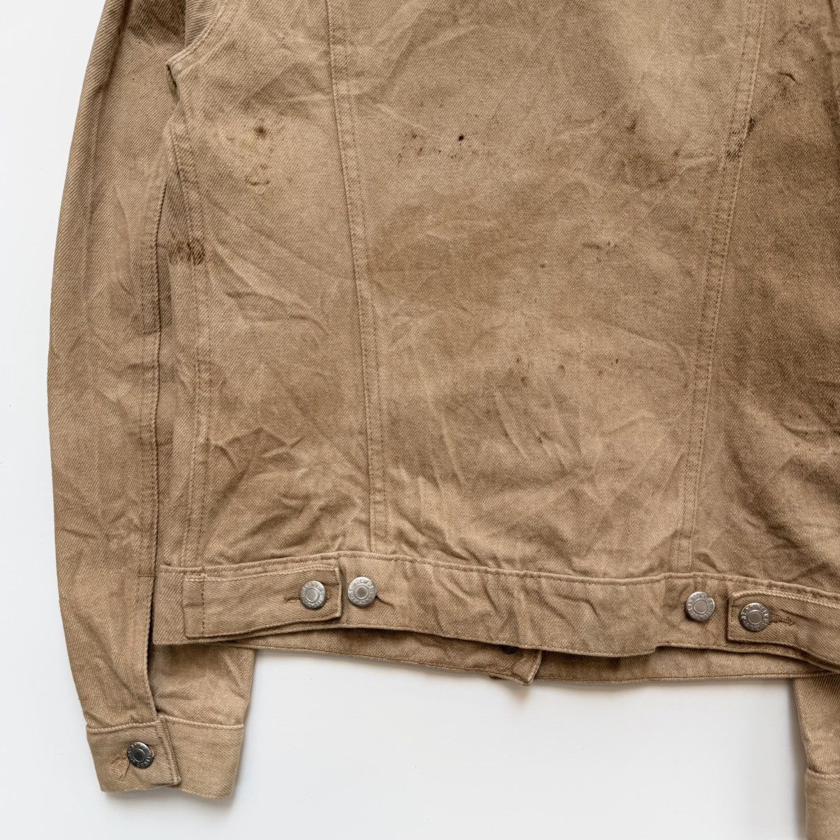Helmut Lang Early 2000s Helmut Lang Stained Classic Denim Trucker Jacket Size XS / US 0-2 / IT 36-38 - 7 Thumbnail