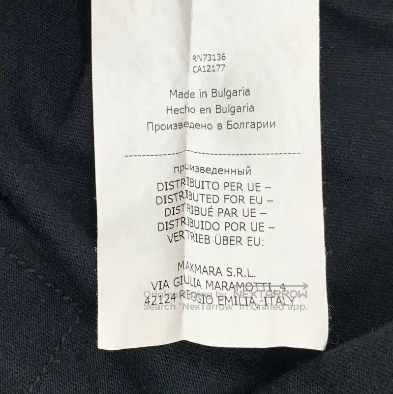 Max Mara MaxMara Black Cotton Graphic T-Shirt . Size XL / US 12-14 / IT 48-50 - 8 Thumbnail