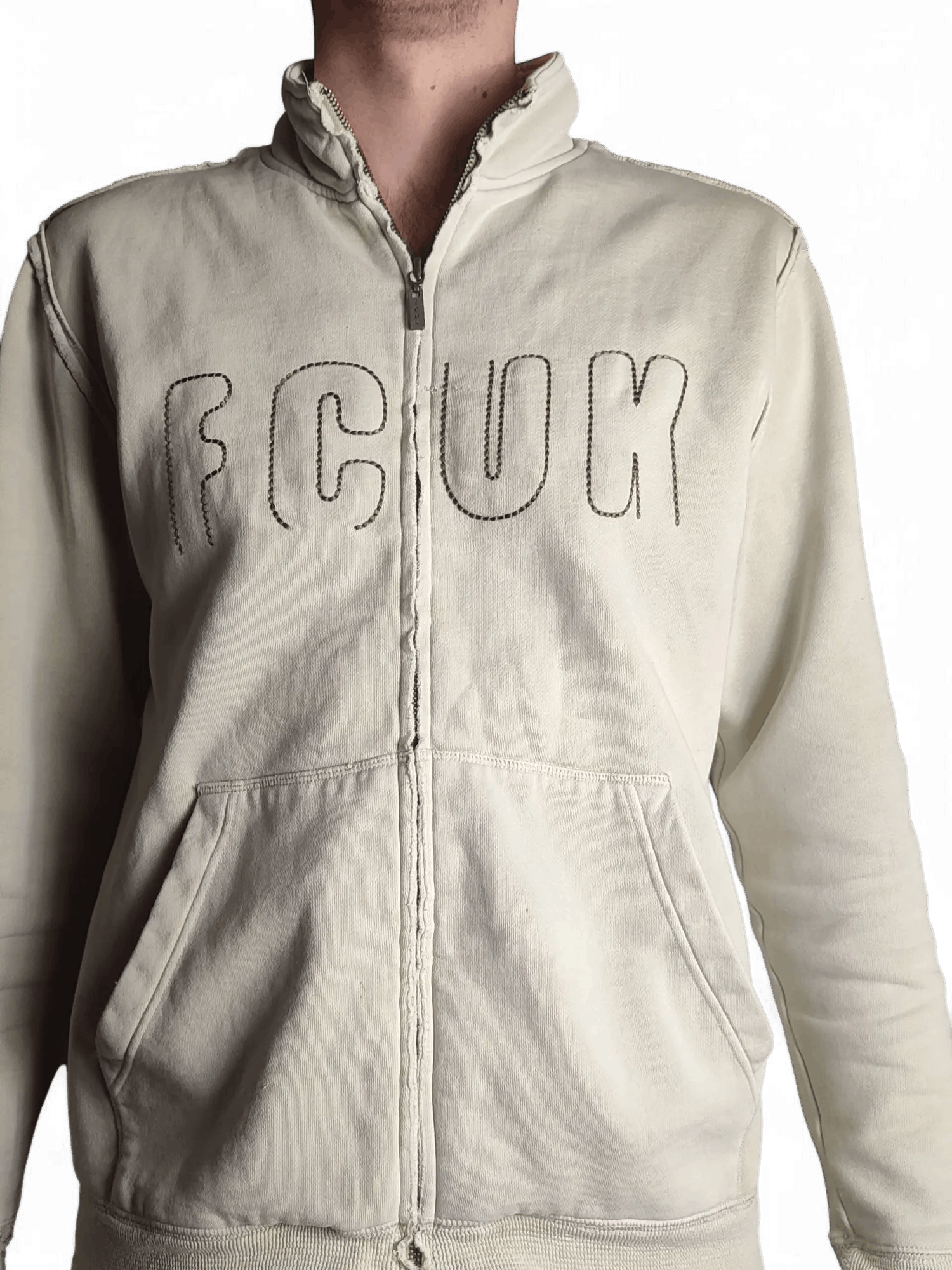 FCUK Faded zip sweatshirt