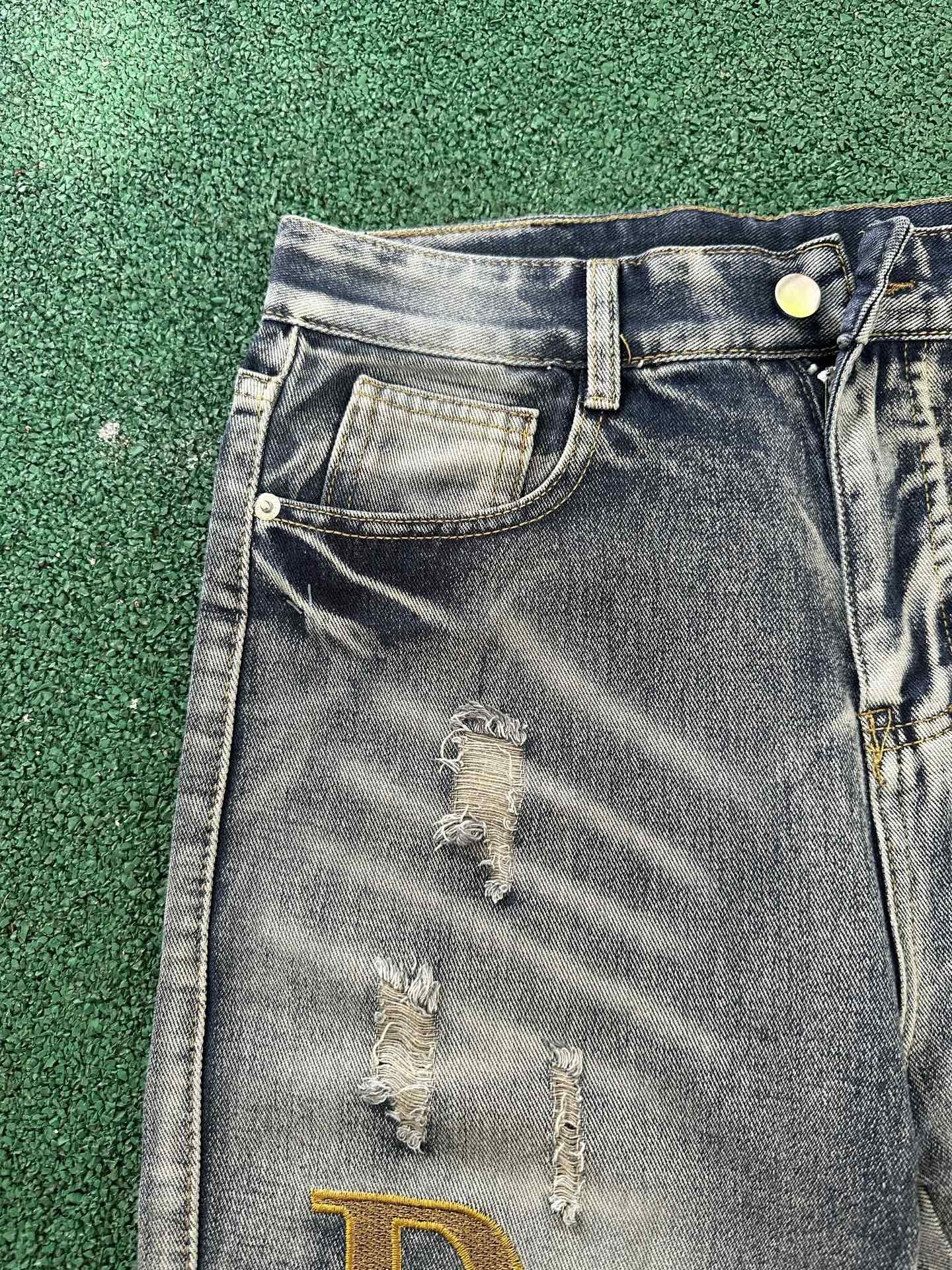 Dolce & Gabbana × Vintage Dolce&Gabbana Low Rise Y2K Dirty Distressed Vintage Jeans Size US 34 / EU 50 - 6 Thumbnail