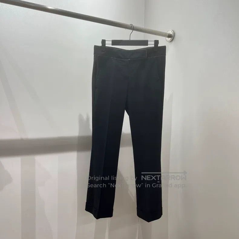 Brunello Cucinelli Brunello Cucinelli Beaded wool dress pants Size 25" / US 0 / IT 36 - 1 Thumbnail