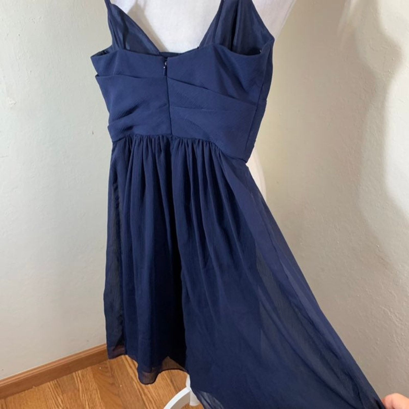 Other David’s Bridal Dress, Blue Chiffon Dress size 0 Size XS / US 0-2 / IT 36-38 - 6 Thumbnail