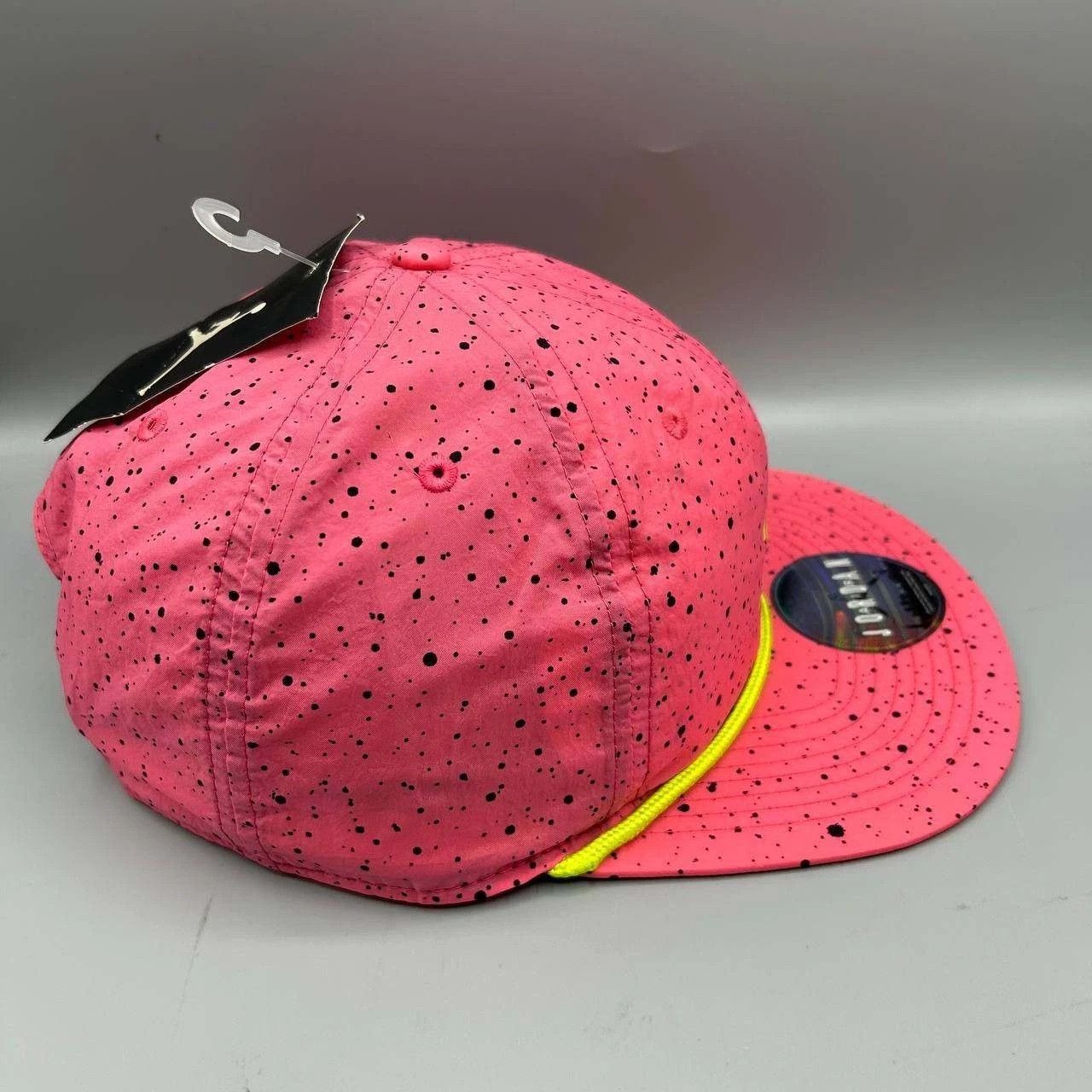 Jordan Brand Air Jordan Hat Men Pink Black Speckled Print Snap Back Cap Size ONE SIZE - 7 Thumbnail