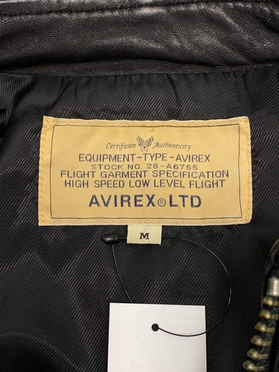 Avirex Avirex Plain Sheep Leather Single Rider Jacket Black Size US M / EU 48-50 / 2 - 3 Thumbnail