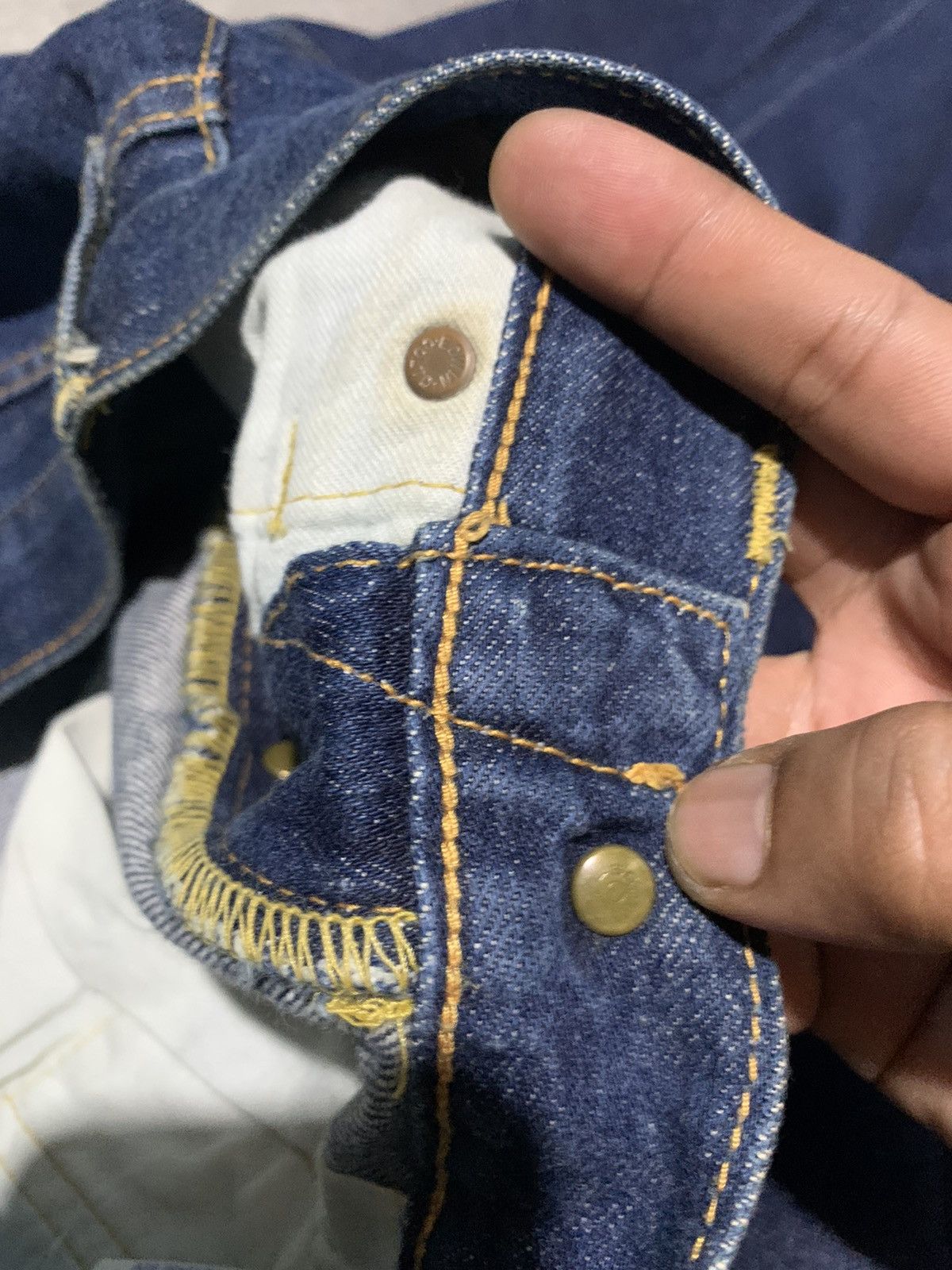 Edwin Redline Vintage Edwin buckle back sanforized selvedge jeans Size US 30 / EU 46 - 11 Thumbnail