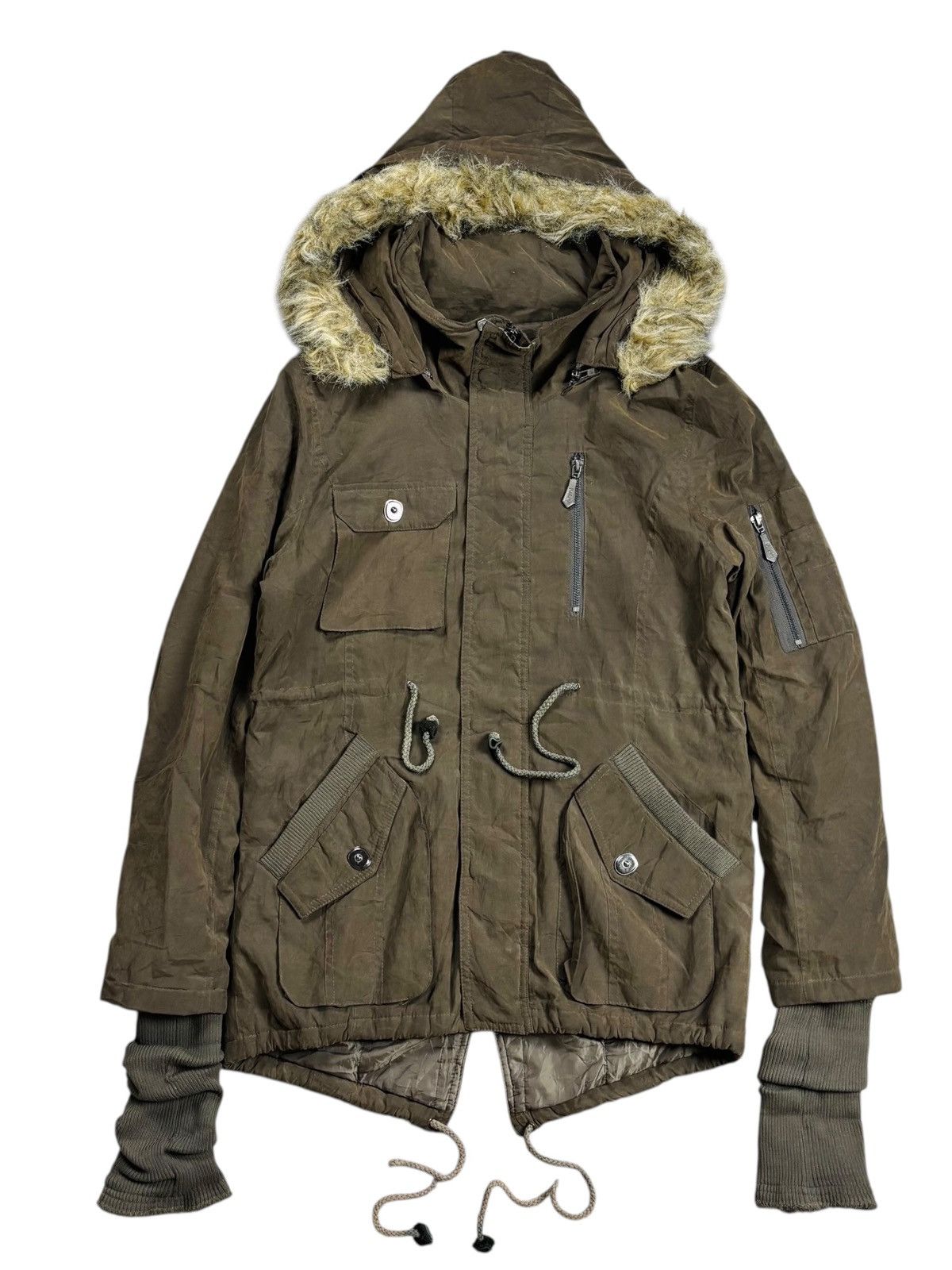 GOA 2000s Berning Sho - Apocalypse Style Fur Hoodie Jacket Size US M / EU 48-50 / 2 - 1 Thumbnail