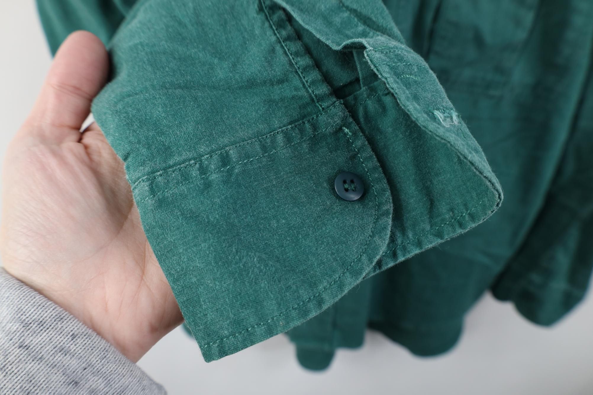 UNIONBAY Vintage 90s Unionbay Stonewash Baggy Surf Button Shirt Green Size US S / EU 44-46 / 1 - 11 Thumbnail