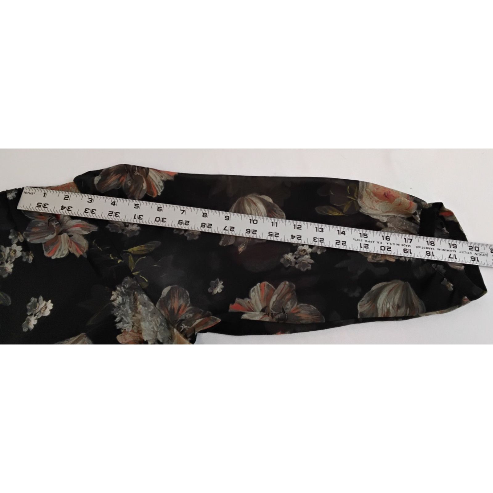 Allsaints All Saints Wrap Dress Women's M Black/Floral Flowy Jade Eden Size M / US 6-8 / IT 42-44 - 18 Thumbnail