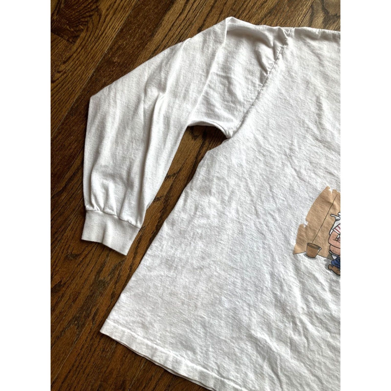 Vintage VINTAGE 90s Funny Cartoon Shirt Mens XL Long Sleeve Toilet Paper Bathroom Cummings Size US XL / EU 56 / 4 - 2 Thumbnail