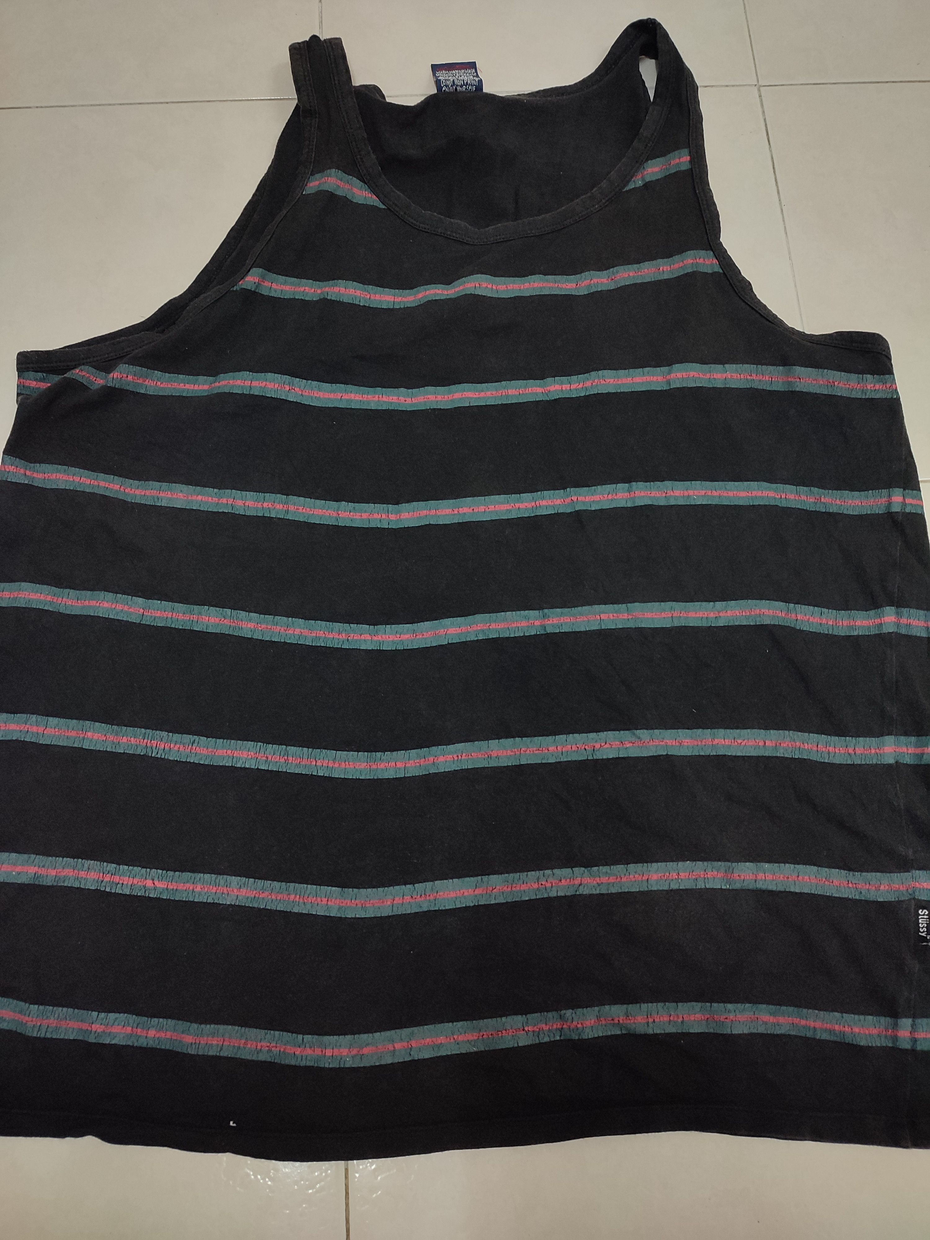 Stussy Stussy Stripe Sleeve Less Size US L / EU 52-54 / 3 - 13 Thumbnail