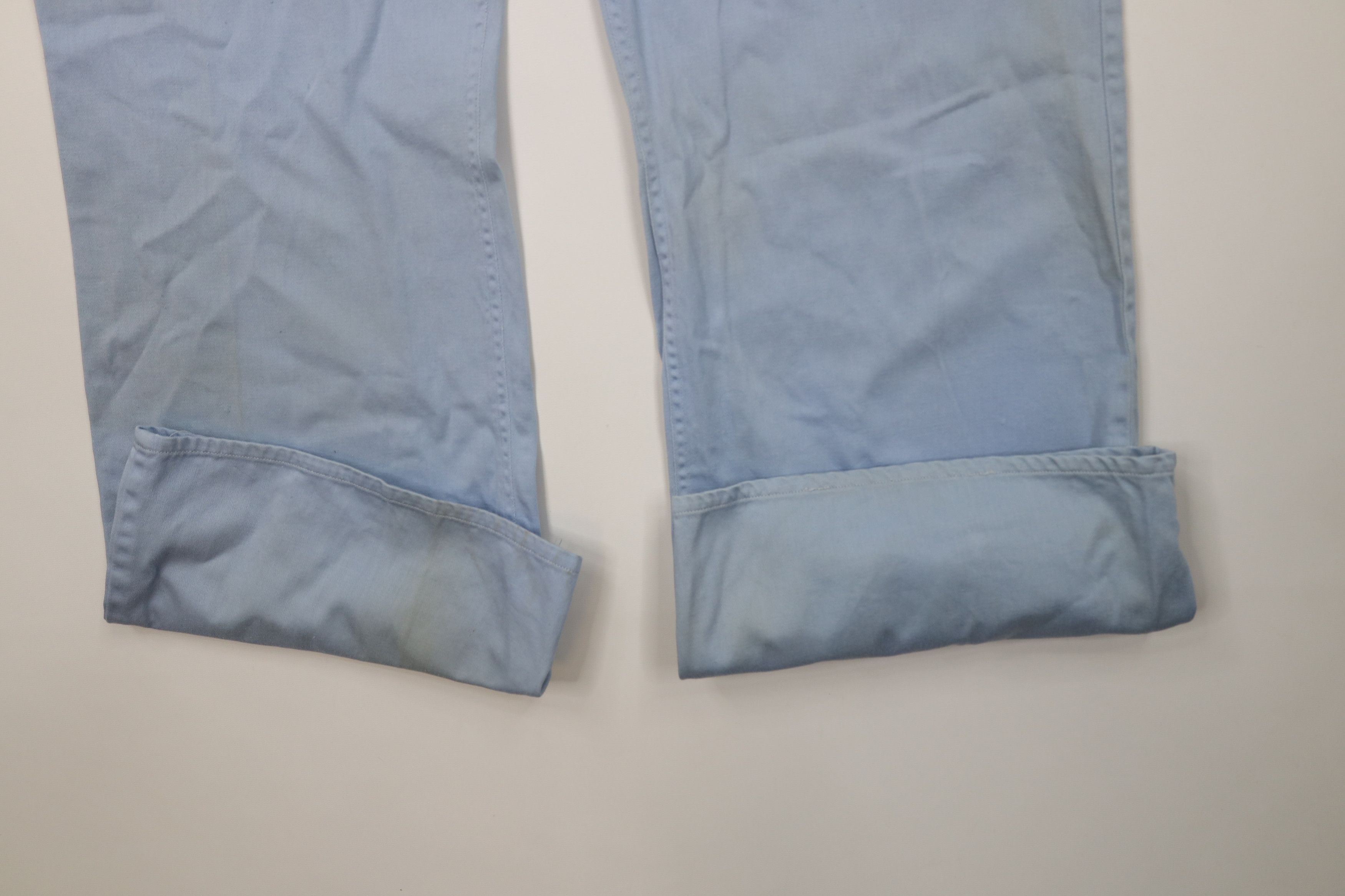 Vintage Vintage 70s Streetwear Bell Bottoms Pants Carolina Blue Size US 38 / EU 54 - 5 Thumbnail