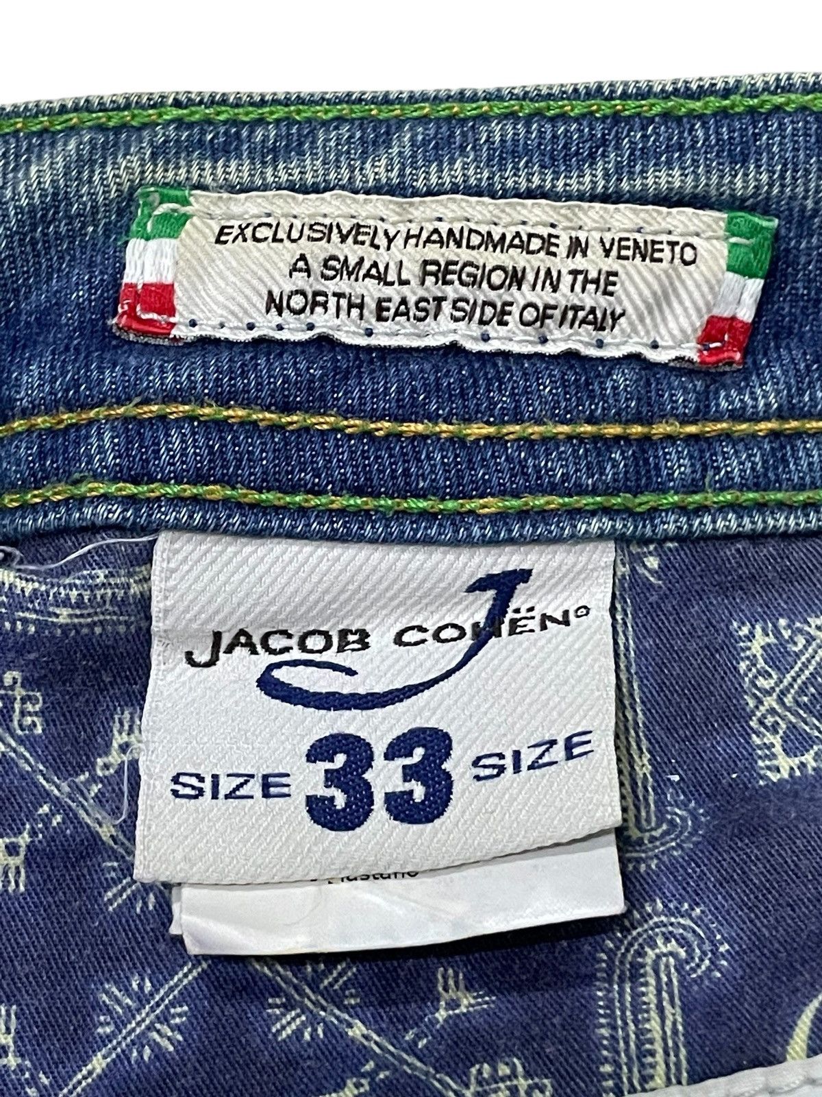 Jacob Cohen Jacob Cohen Hand Made italian Made Mud Wash Jeans Size US 33 - 21 Thumbnail