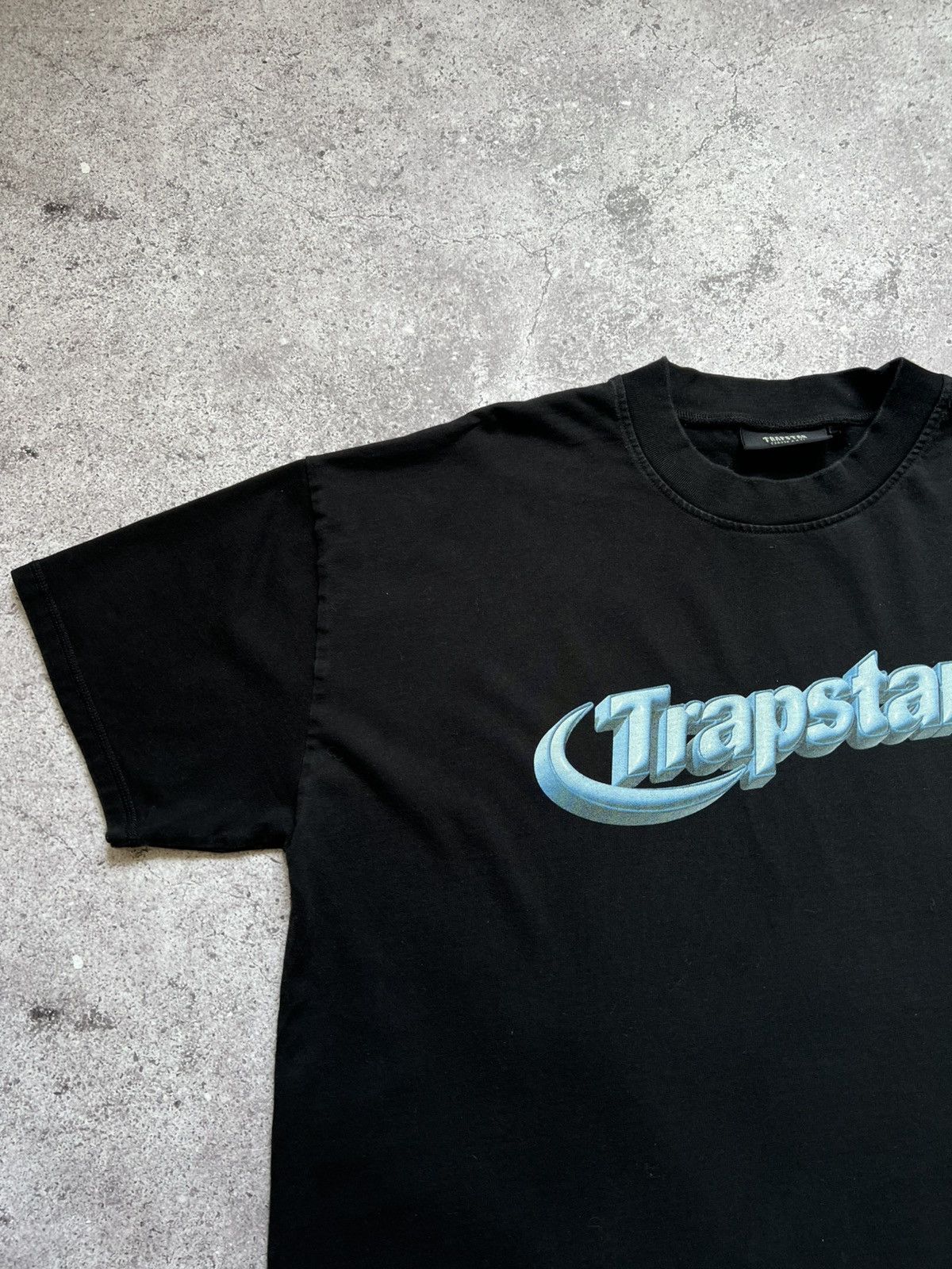 Trapstar London Trapstar Oversize Fit T-shirt Black Blue Men's Cotton Size US XXL / EU 58 / 5 - 4 Thumbnail