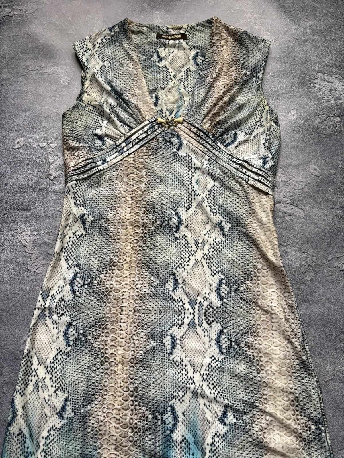 Roberto Cavalli Vintage Roberto Cavalli Luxury Snakeskin Pattern Dress Size L / US 10 / IT 46 - 5 Thumbnail