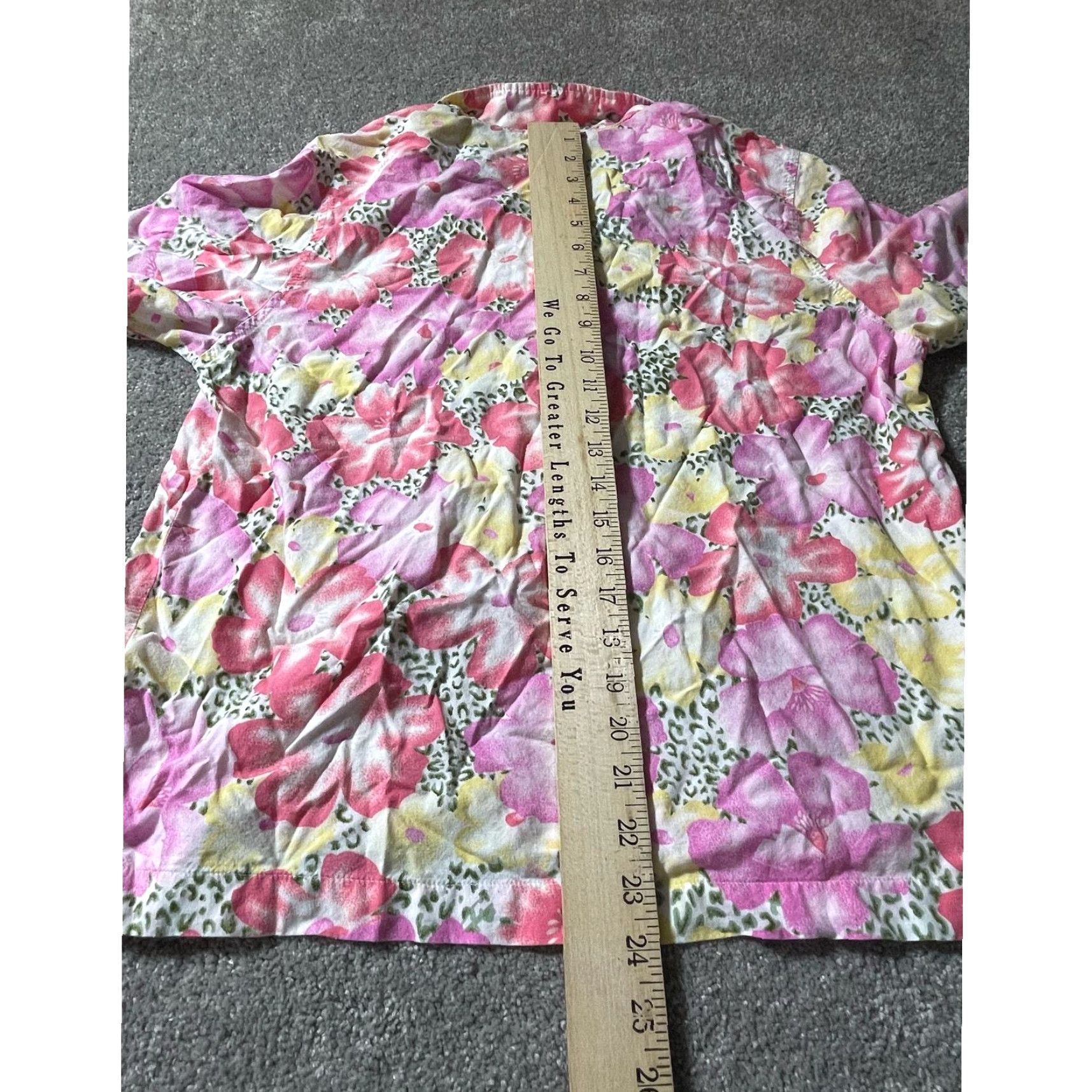ALOHAS VINTAGE 90s Y2K Hawaiian Shirt Leopard Print Womens Large Aloha Pocket Pink Shirt Size L / US 10 / IT 46 - 7 Thumbnail