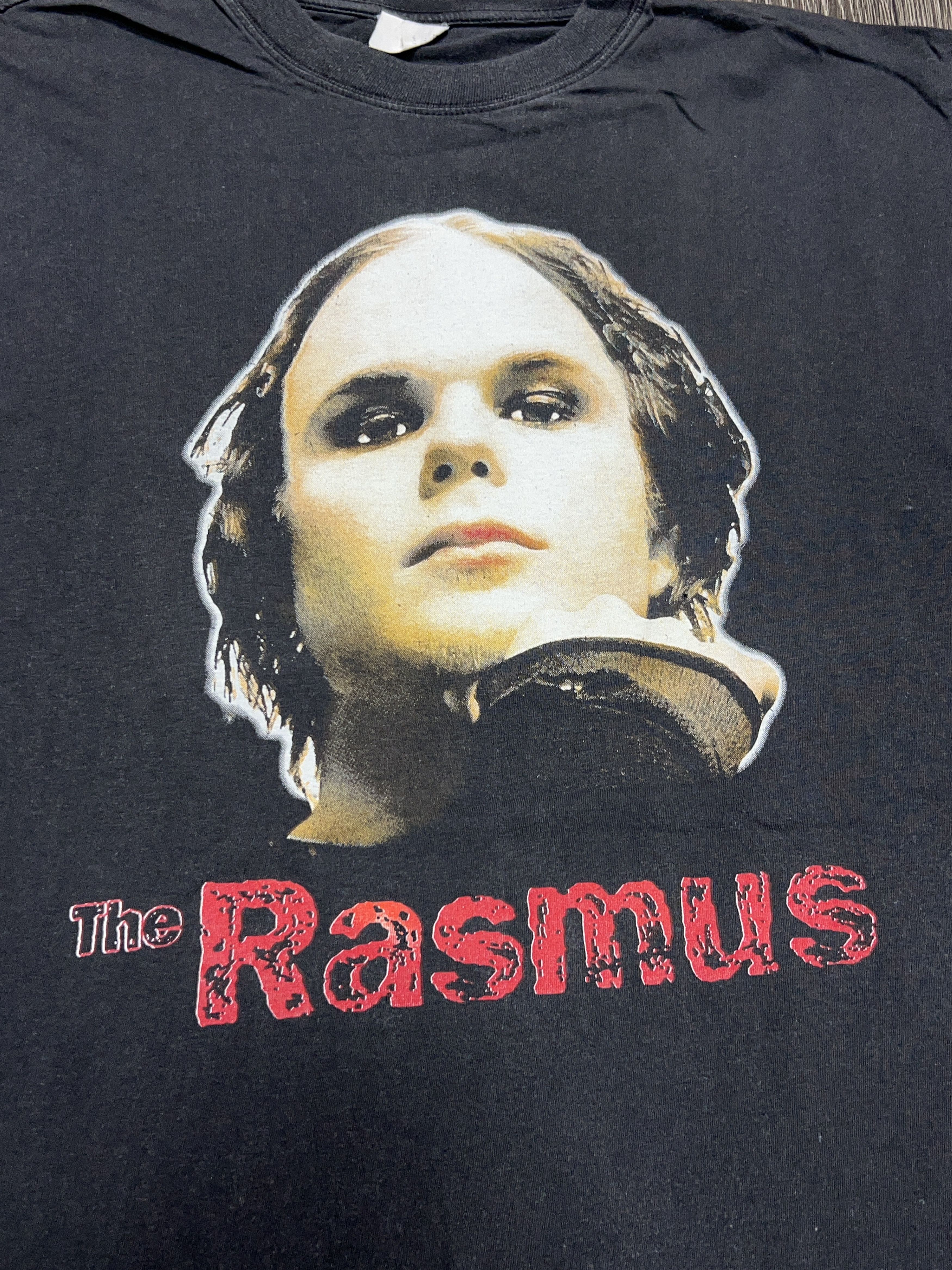 Vintage 1990s The Rasmus Band Lauri Ylonen Cotton T Shirt Tee M-L Size US M / EU 48-50 / 2 - 2 Thumbnail