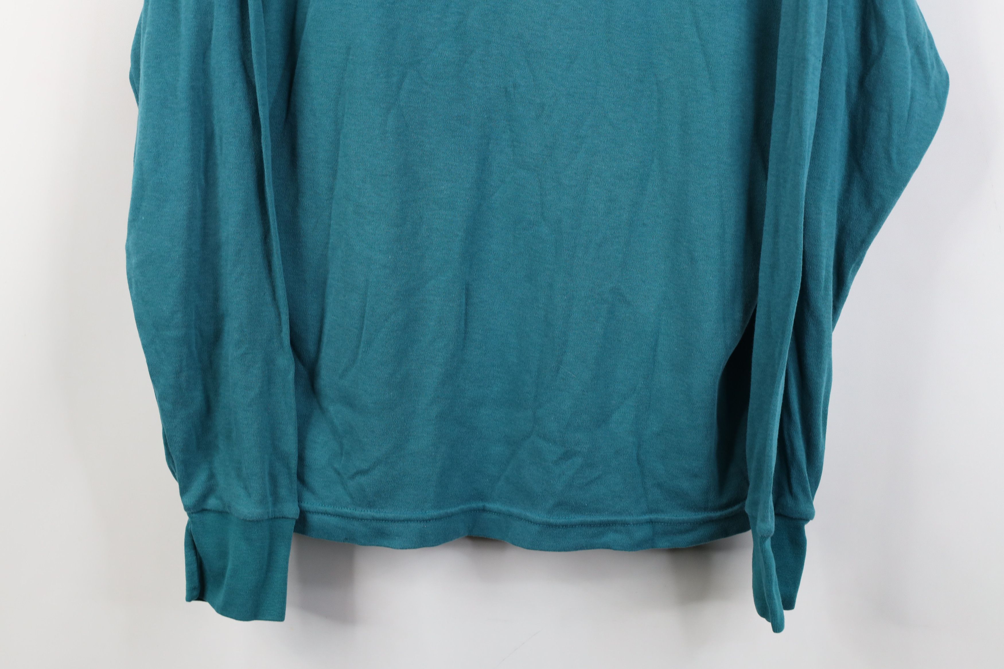 Vintage Vintage 90s Streetwear Blank Long Sleeve Turtleneck T-Shirt Size L / US 10 / IT 46 - 3 Thumbnail