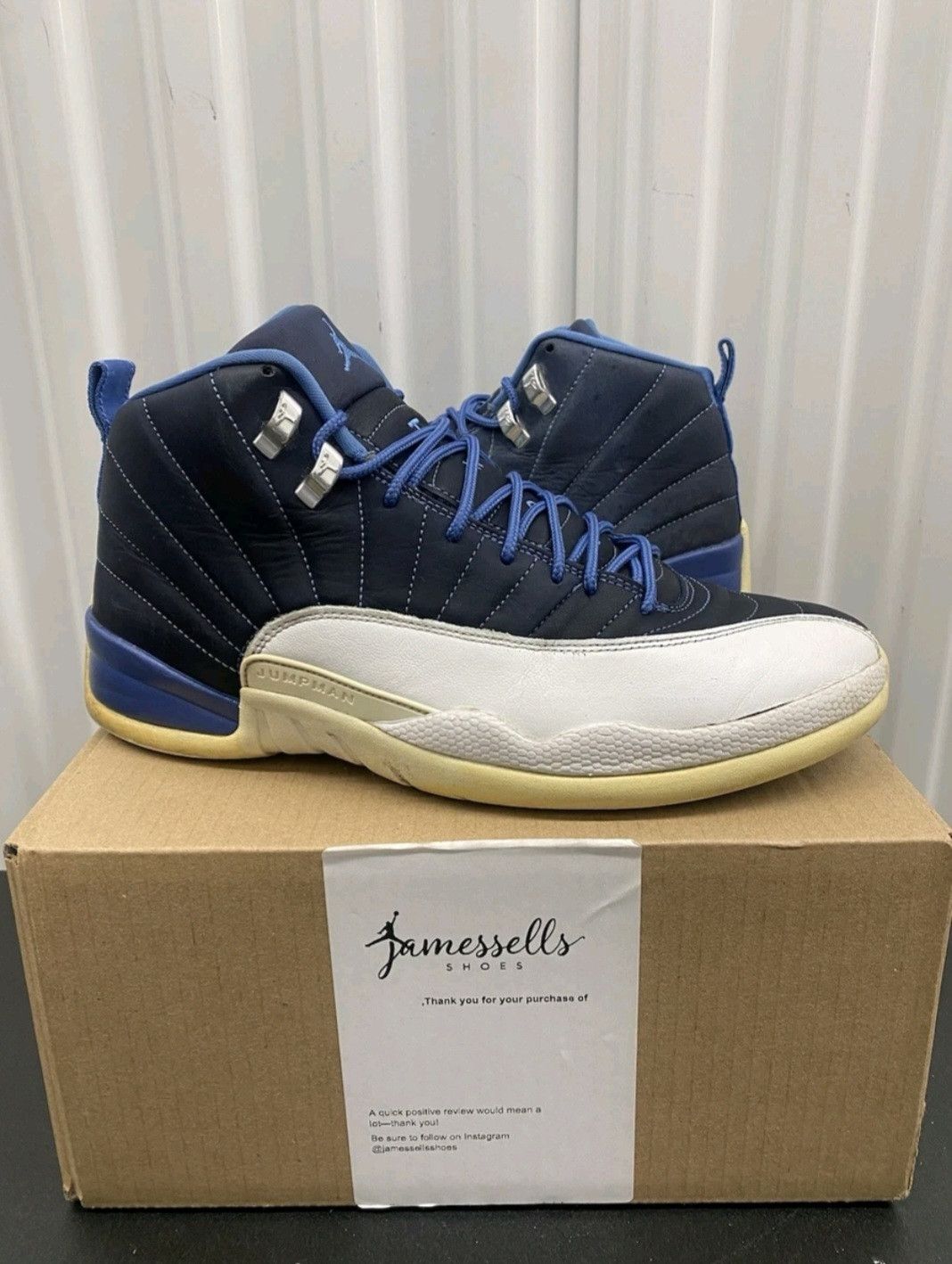 Jordan Brand Nike Air Jordan 12 Retro Indigo 2020 130690-404 Size 11 Men Size US 11 / EU 44 - 1 Thumbnail