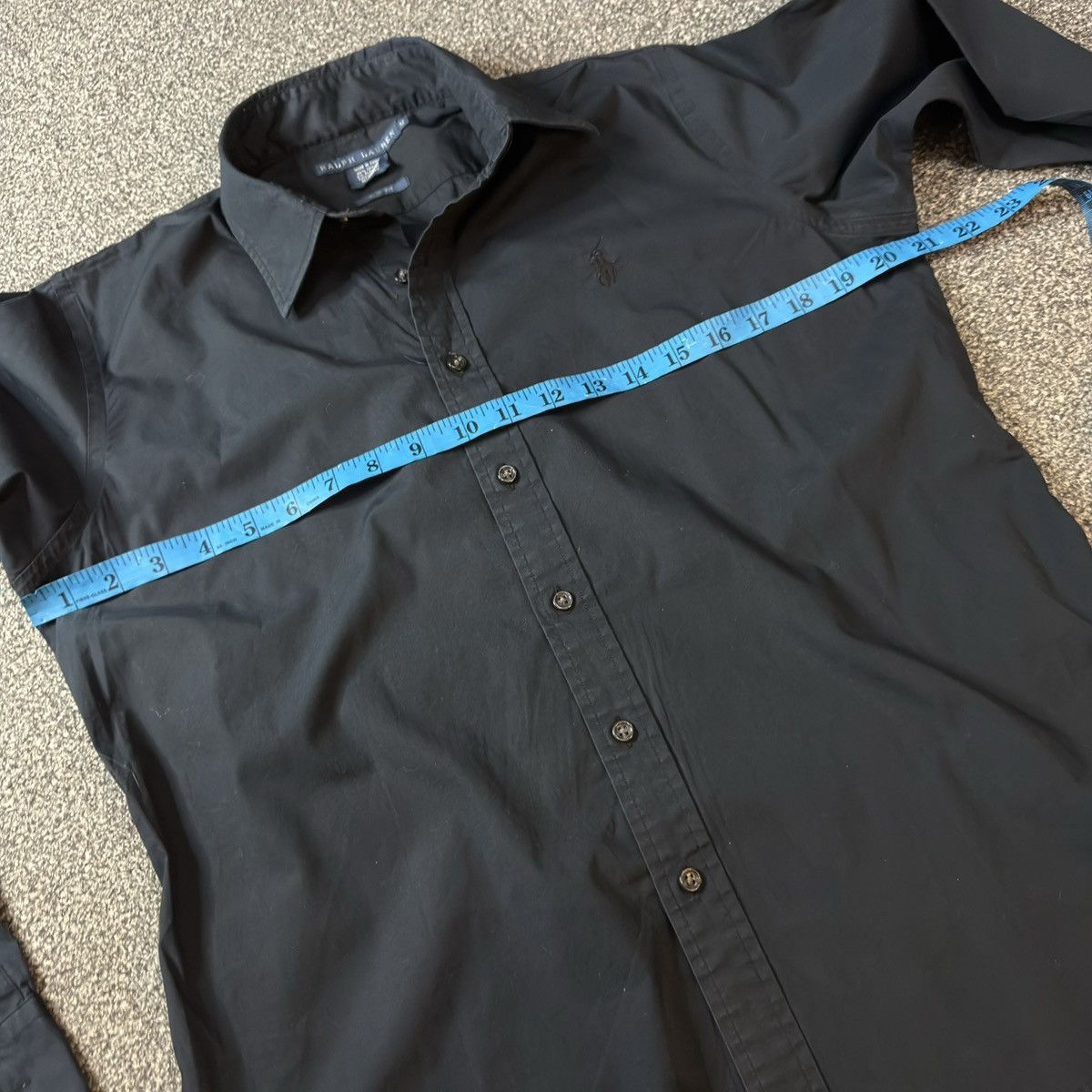 Ralph Lauren Slim Pit Dark Blue Button Up Shirt Size XL / US 12-14 / IT 48-50 - 12 Thumbnail