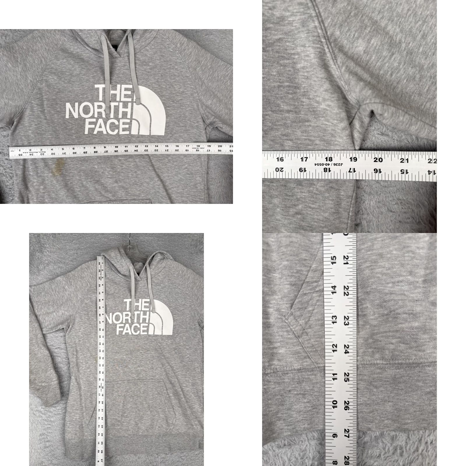 The North Face The North Face Hoodie Womens Large Gray Pullover Half Dome Logo Sweatshirt Womens Size L / US 10 / IT 46 - 8 Thumbnail