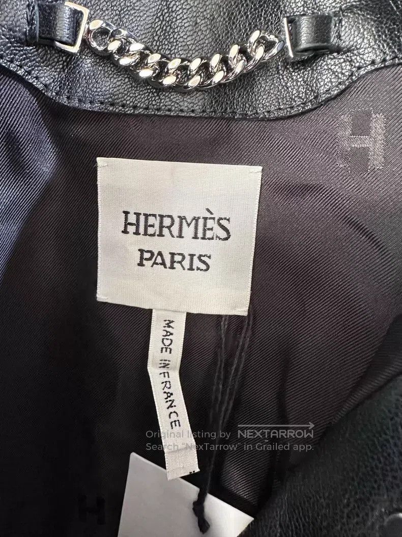 Hermes Hermes 2025 autumn/winter black leather jacket Size XS / US 0-2 / IT 36-38 - 3 Thumbnail