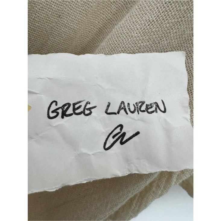 Greg Lauren Greg Lauren Mesh Short-Sleeve Shirt Ivory Men’s Size 4/XL Size US XL / EU 56 / 4 - 6 Thumbnail