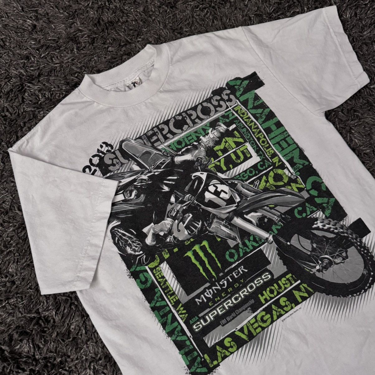 AAA AMA Supercross T-Shirt Monster Energy Y2K Size US M / EU 48-50 / 2 - 2 Thumbnail