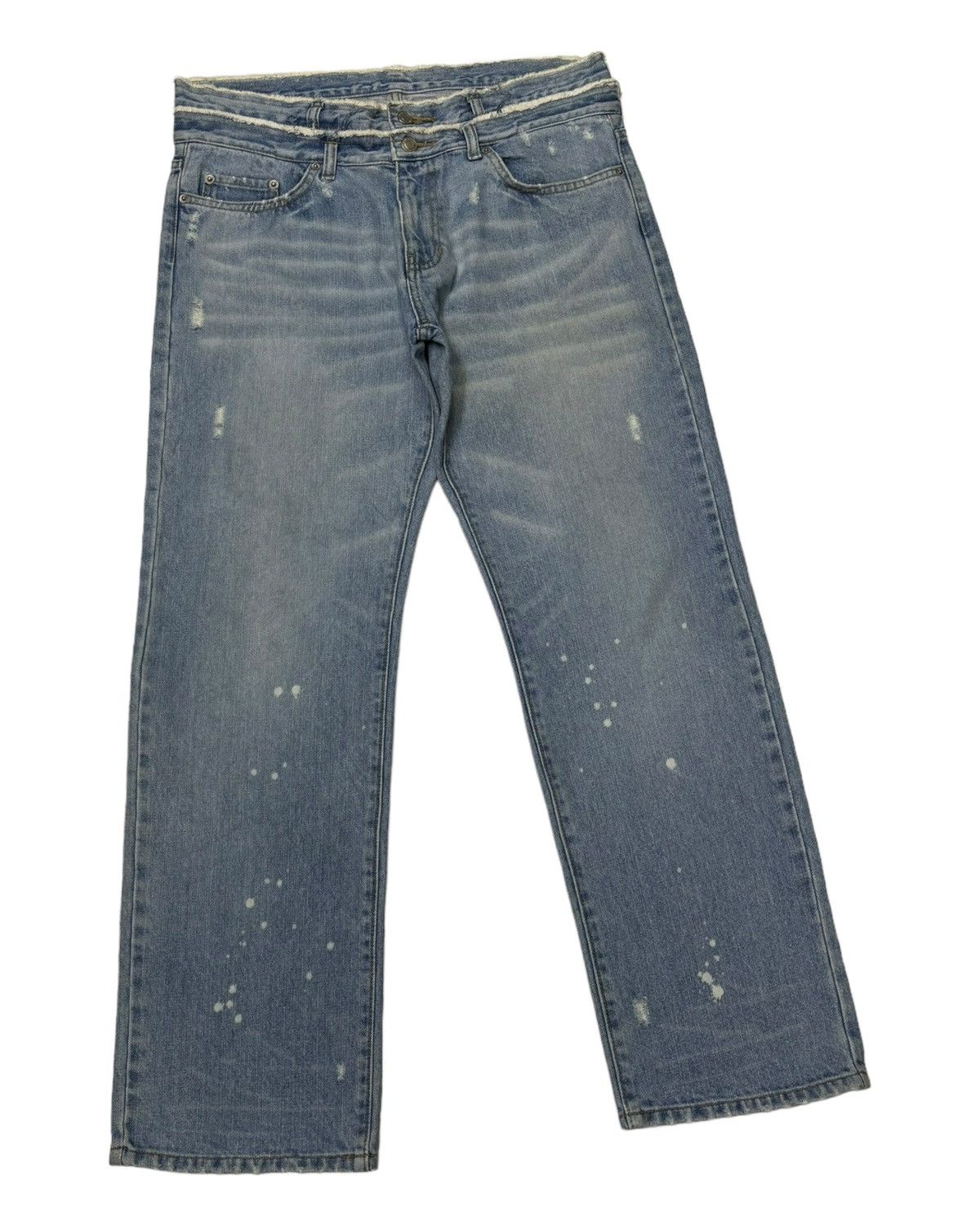 Hysteric Glamour 🔥DOUBLE WAIST JAPANESE BRAND GLAMOR BAGGY DENIM JEANS Size US 34 / EU 50 - 7 Thumbnail