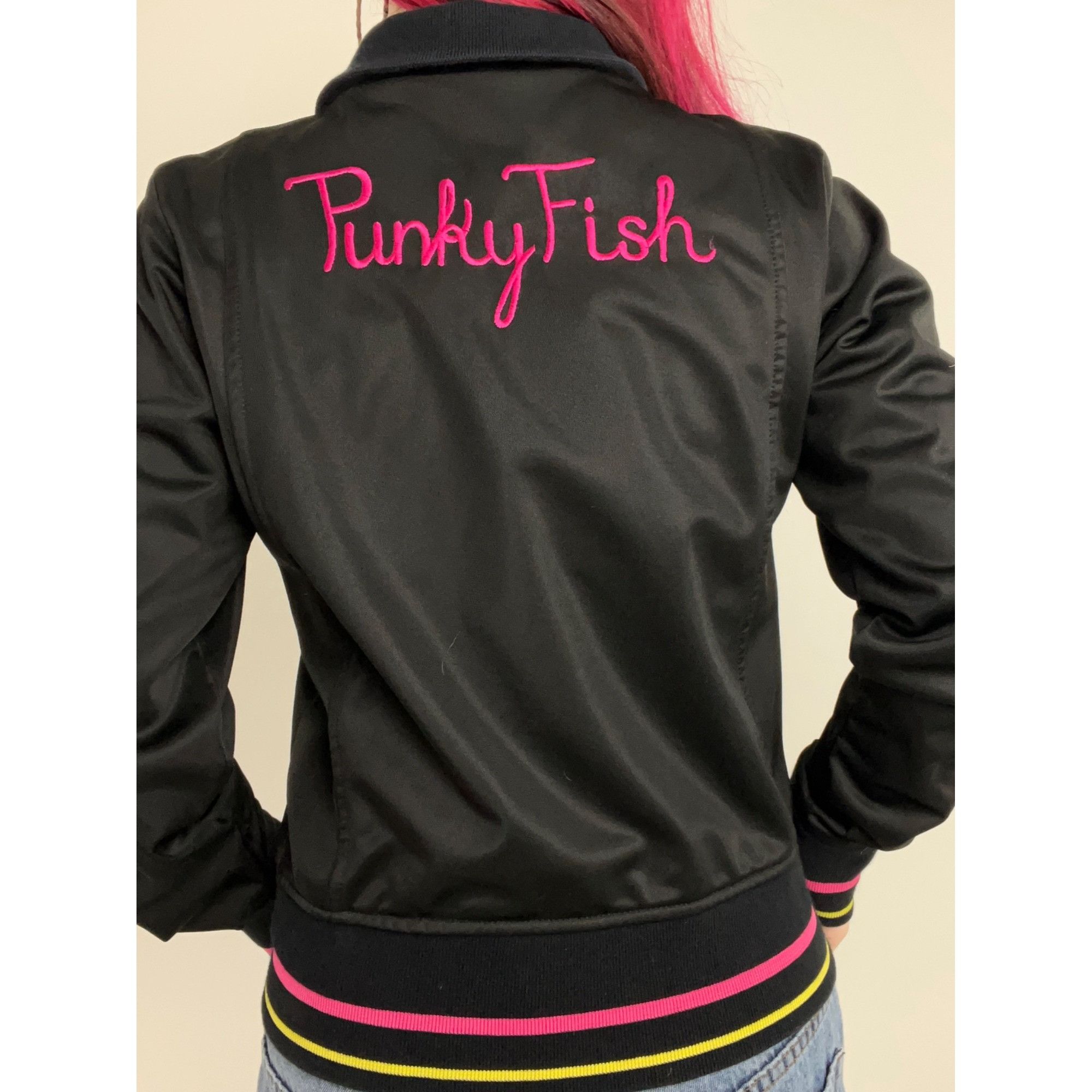 Vintage Vintage 1999 Punky Fish Athletic Y2K Jacket Size S / US 4 / IT 40 - 2 Thumbnail