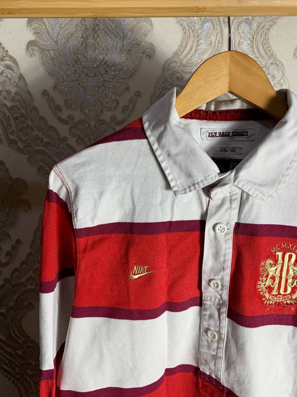 Nike VERY RARE NIKE RETRO RUGBY T-SHIRT JAPAN STYLE DRILL 90s Y2K Size US L / EU 52-54 / 3 - 3 Thumbnail