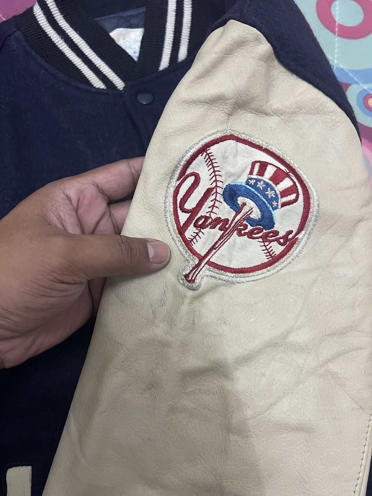 New York Yankees Vintage New York Yankees Old School Varsity Jacket Size US M / EU 48-50 / 2 - 13 Thumbnail