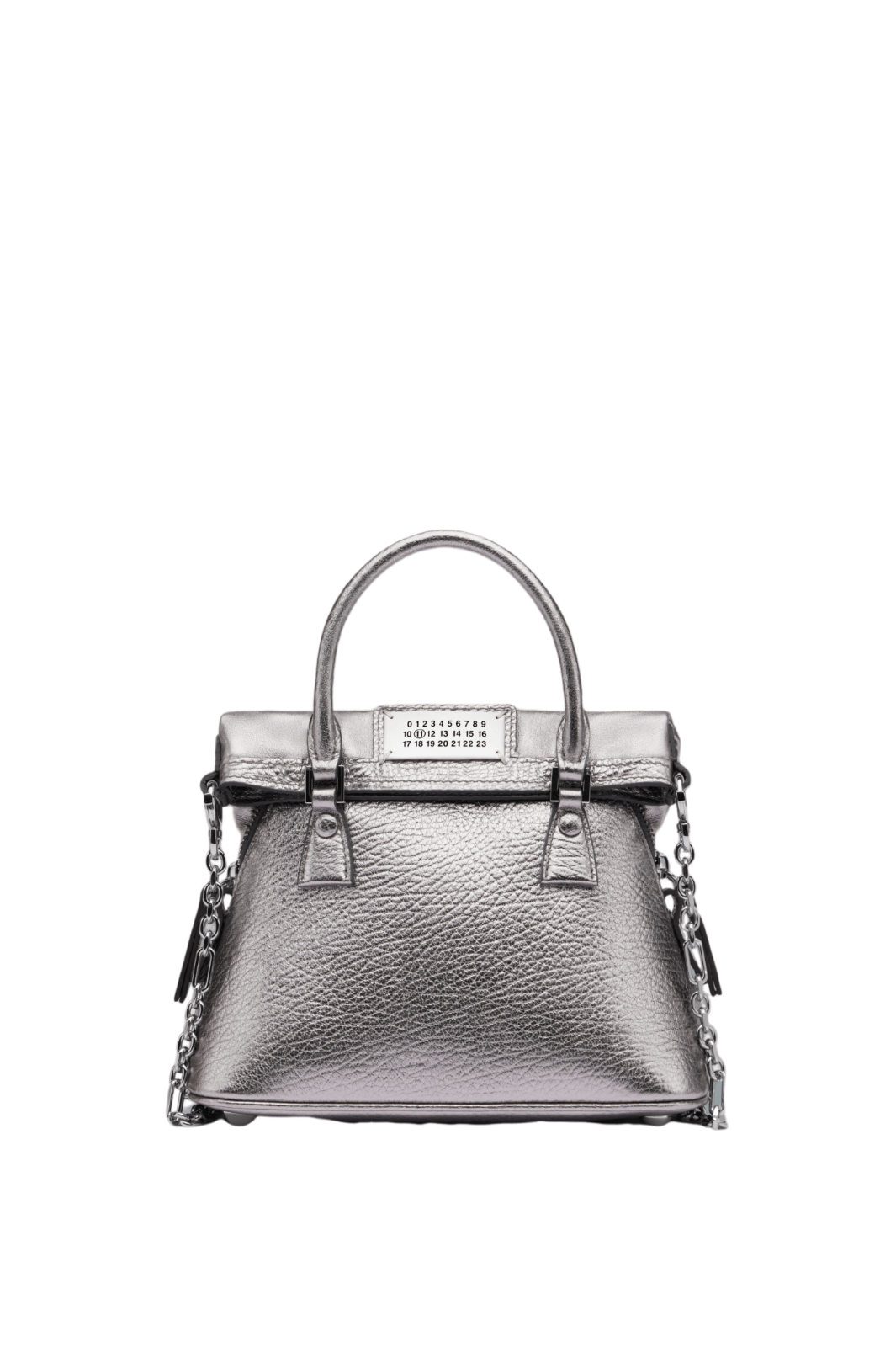 Maison Margiela MAISON MARGIELA 5AC Classique Micro Met Grey Top Handle Size ONE SIZE - 4 Thumbnail