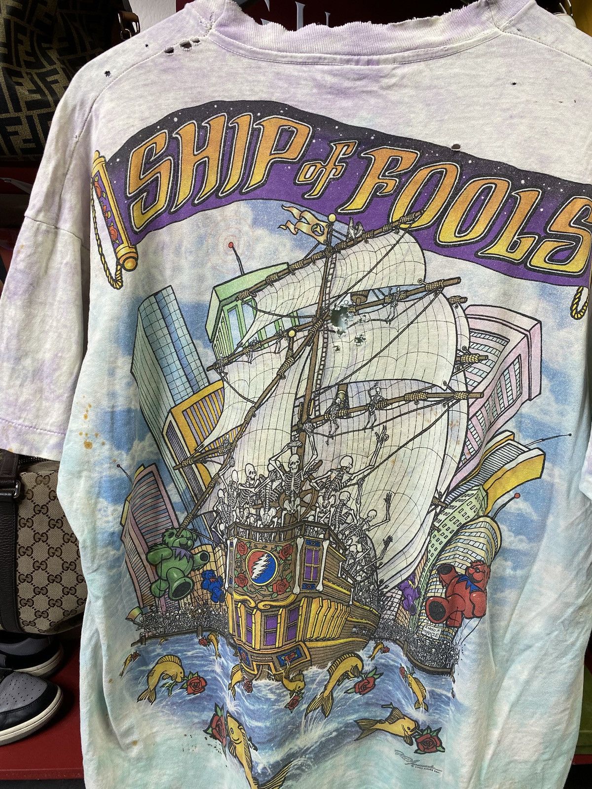 Band Tees 90’s Vintage Grateful Dead Liquid Blue Band Tee Shirt Large Size US L / EU 52-54 / 3 - 6 Thumbnail