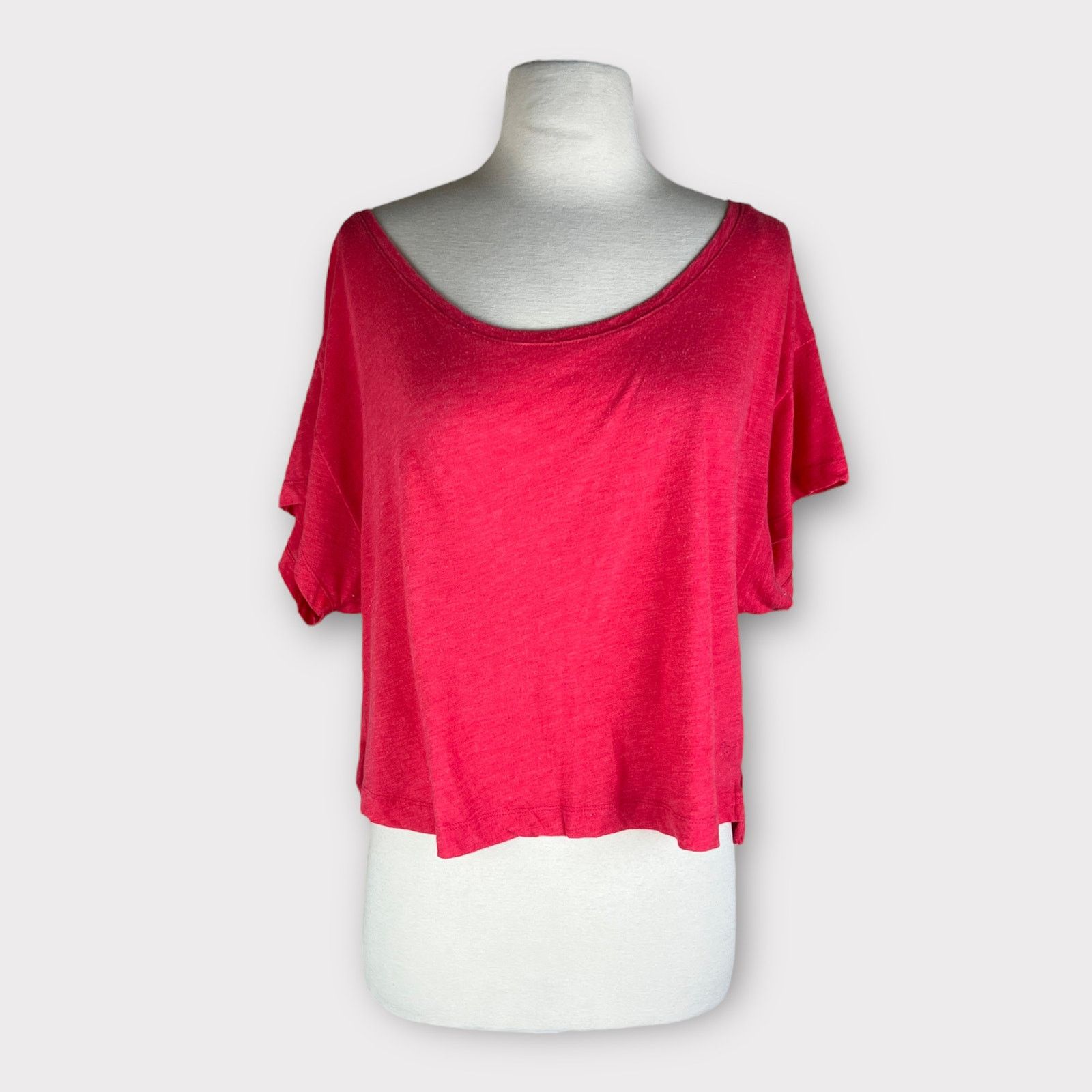 Victoria's Secret Victoria Secret’s PINK | Cropped Oversized Tee Coral Pink Size XS / US 0-2 / IT 36-38 - 2 Thumbnail