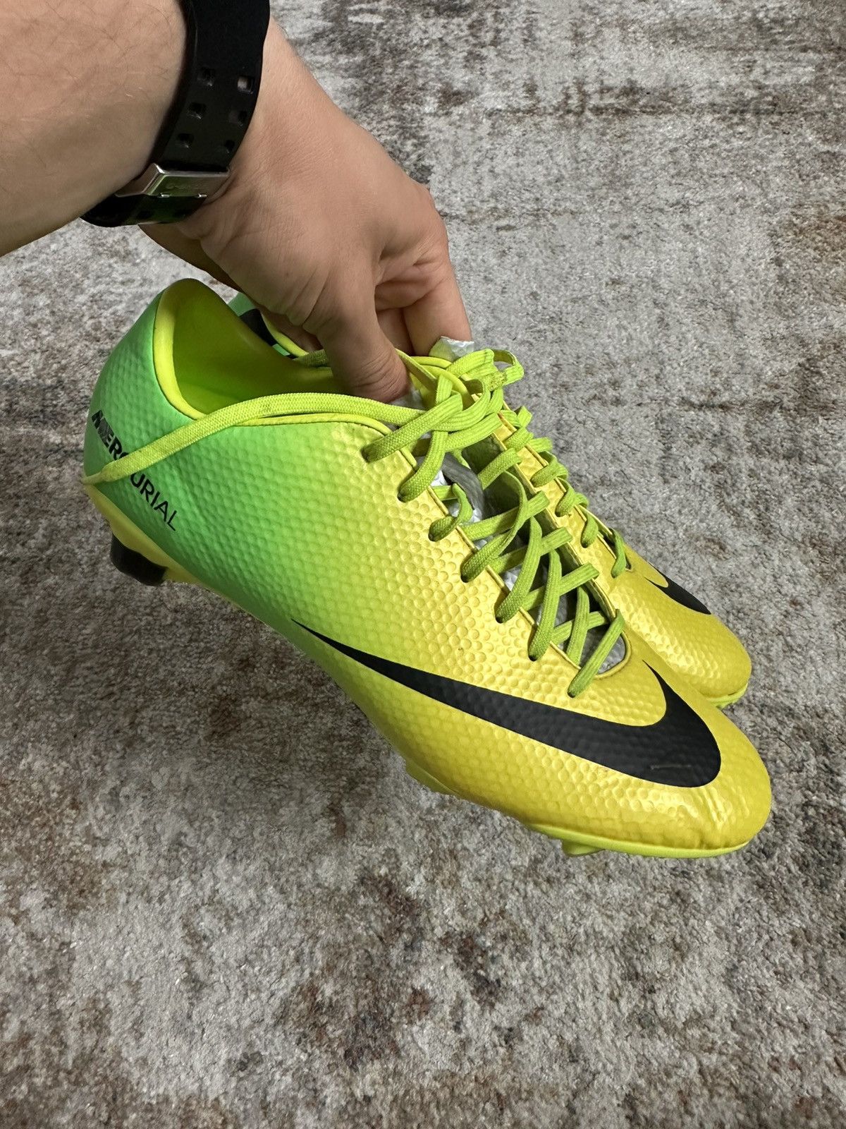 Japanese Brand × Nike Nike Mercurial Veloce FG Vibrant Yellow Cleats Size US 8.5 / EU 41-42 - 8 Thumbnail