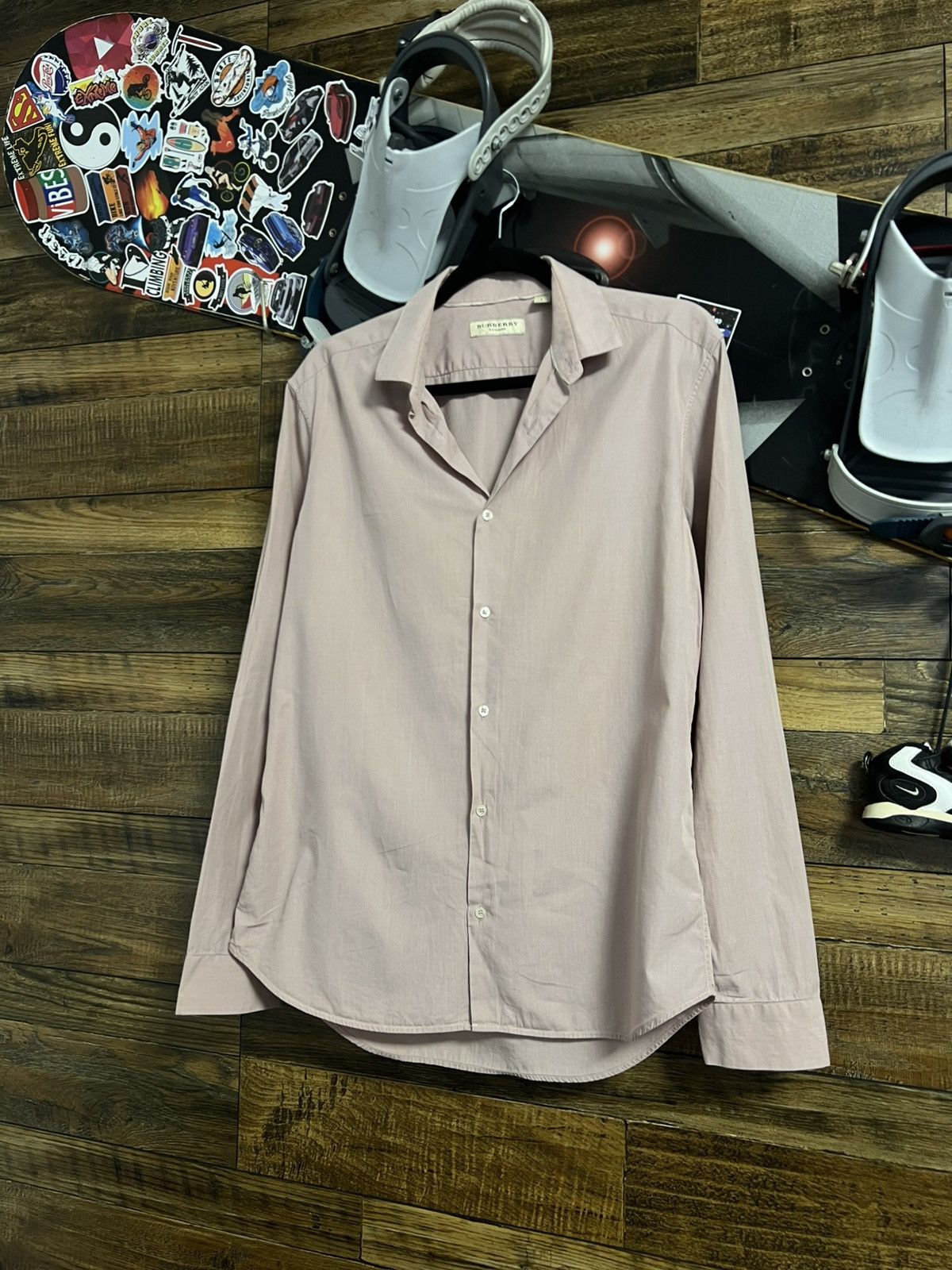 Burberry Burberry Button Up Long Sleeves Shirt Size US L / EU 52-54 / 3 - 3 Thumbnail