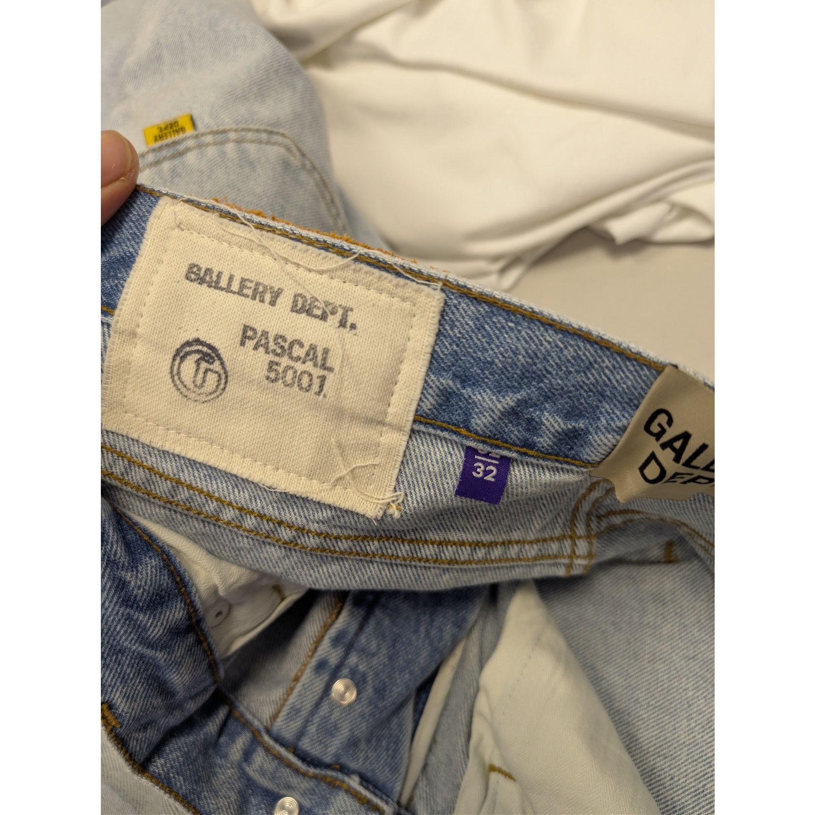 Gallery Dept. o1rshd1 Size: 32 x 32 / Pascal 5001 Straight-Leg Denim Jeans Size US 32 / EU 48 - 19 Thumbnail