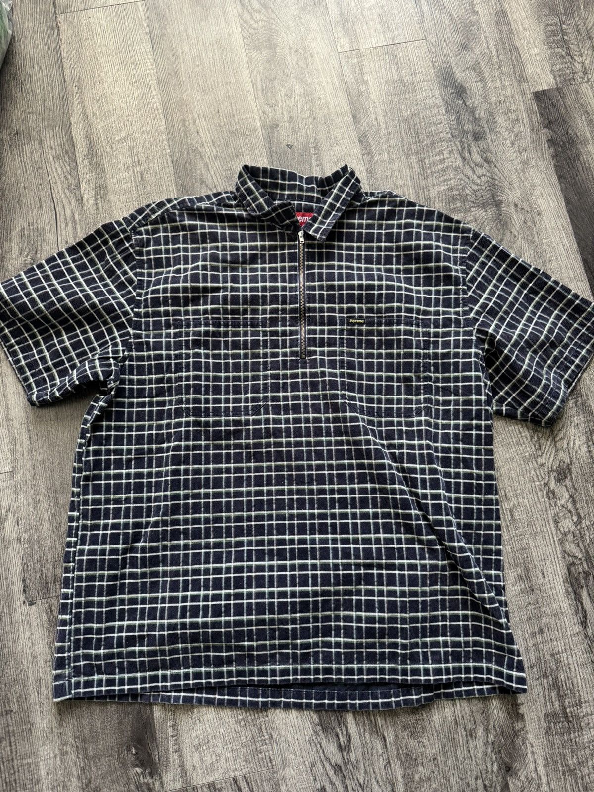 Supreme Supreme Plaid Corduroy Half - Zip | Grailed