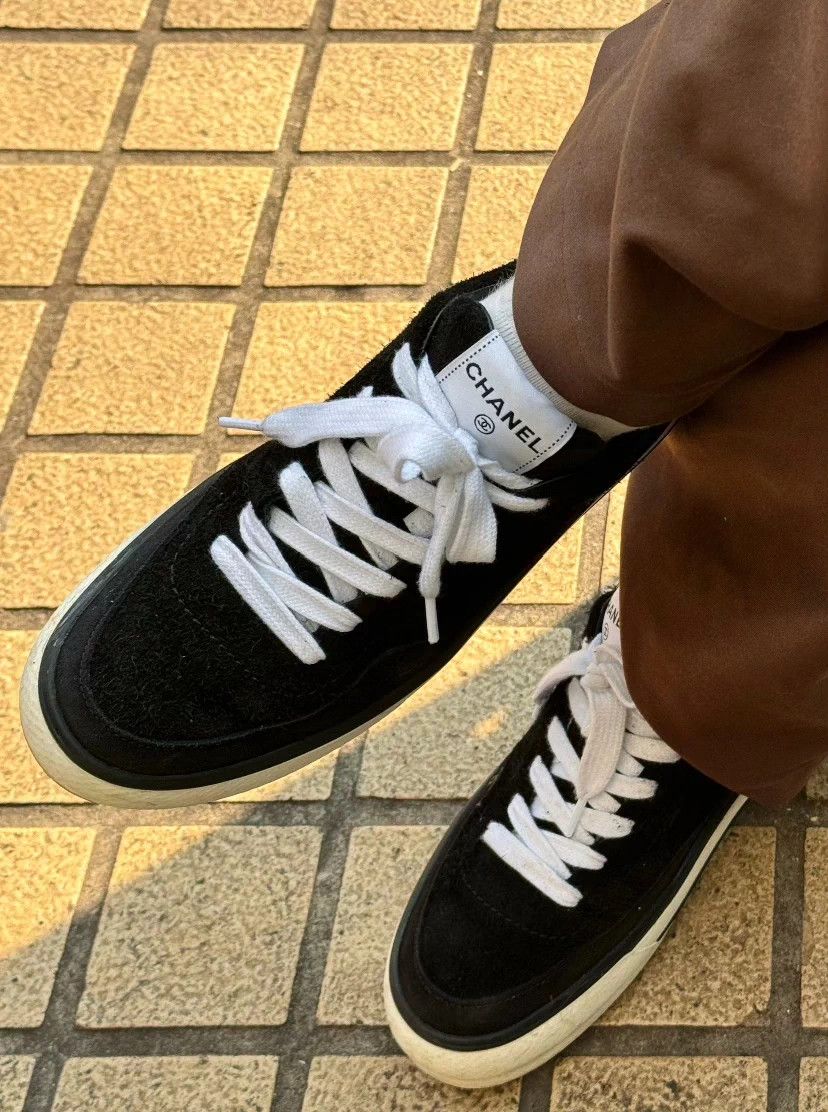 Chanel Chanel Platform Sneakers Black 38 EU 98 New Size US 7 / IT 37 - 9 Thumbnail