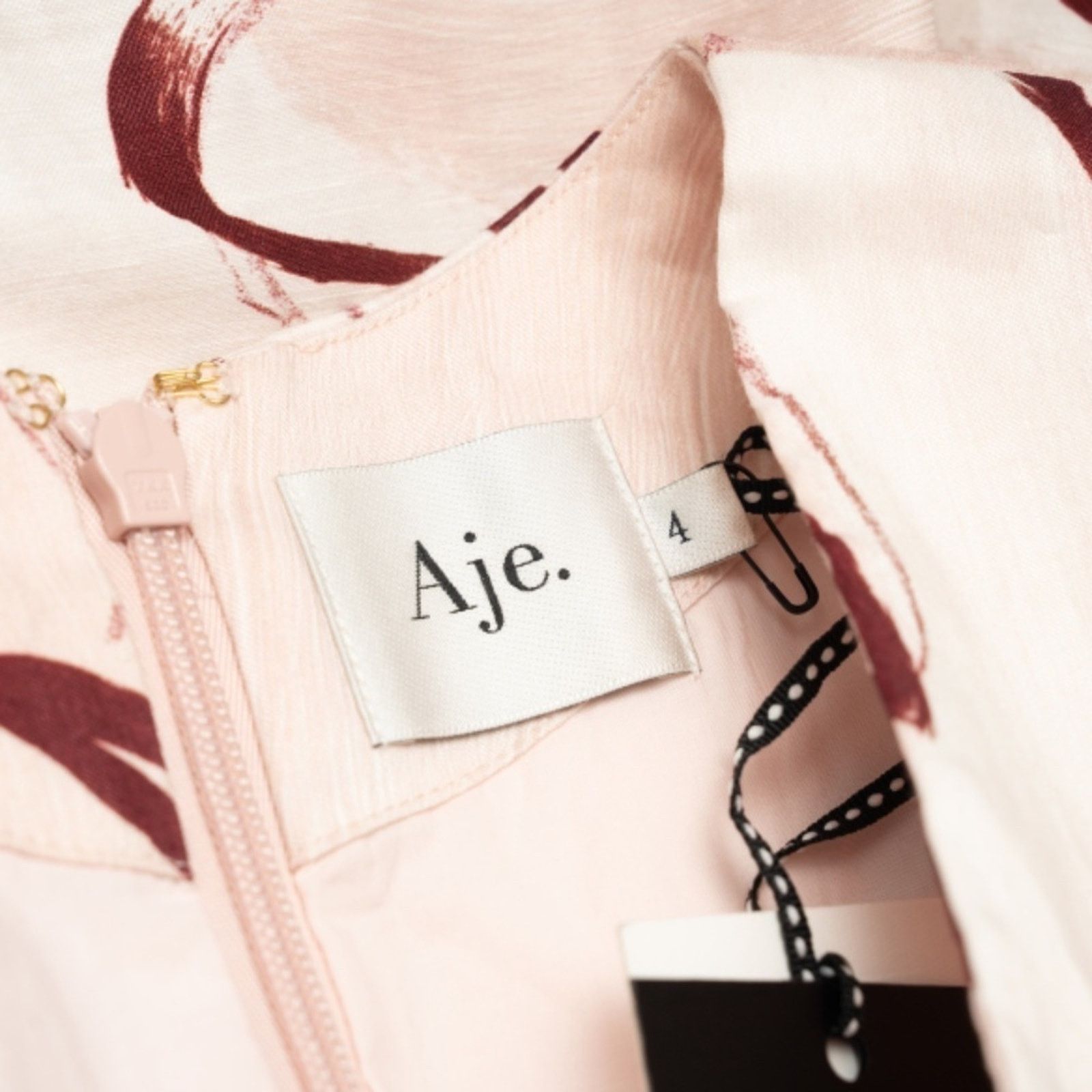 Aje Aje. Amelia Plunge Mini Dress. Size XS / US 0-2 / IT 36-38 - 5 Thumbnail