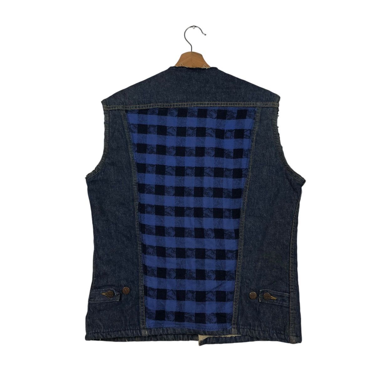 Vintage 🔥VINTAGE DENIM CHORE VEST JACKET ROEBUCKS ISSEY MIYAKE Size US M / EU 48-50 / 2 - 10 Thumbnail